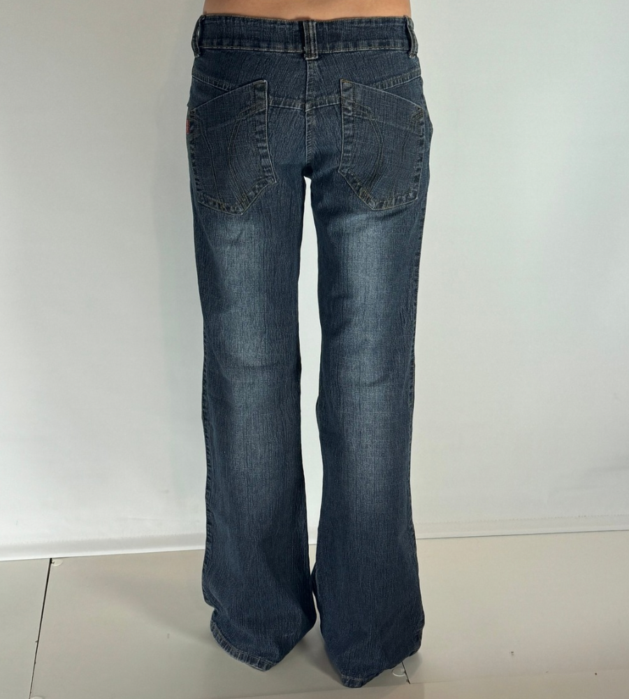 Lågmidjade jeans–stl: S