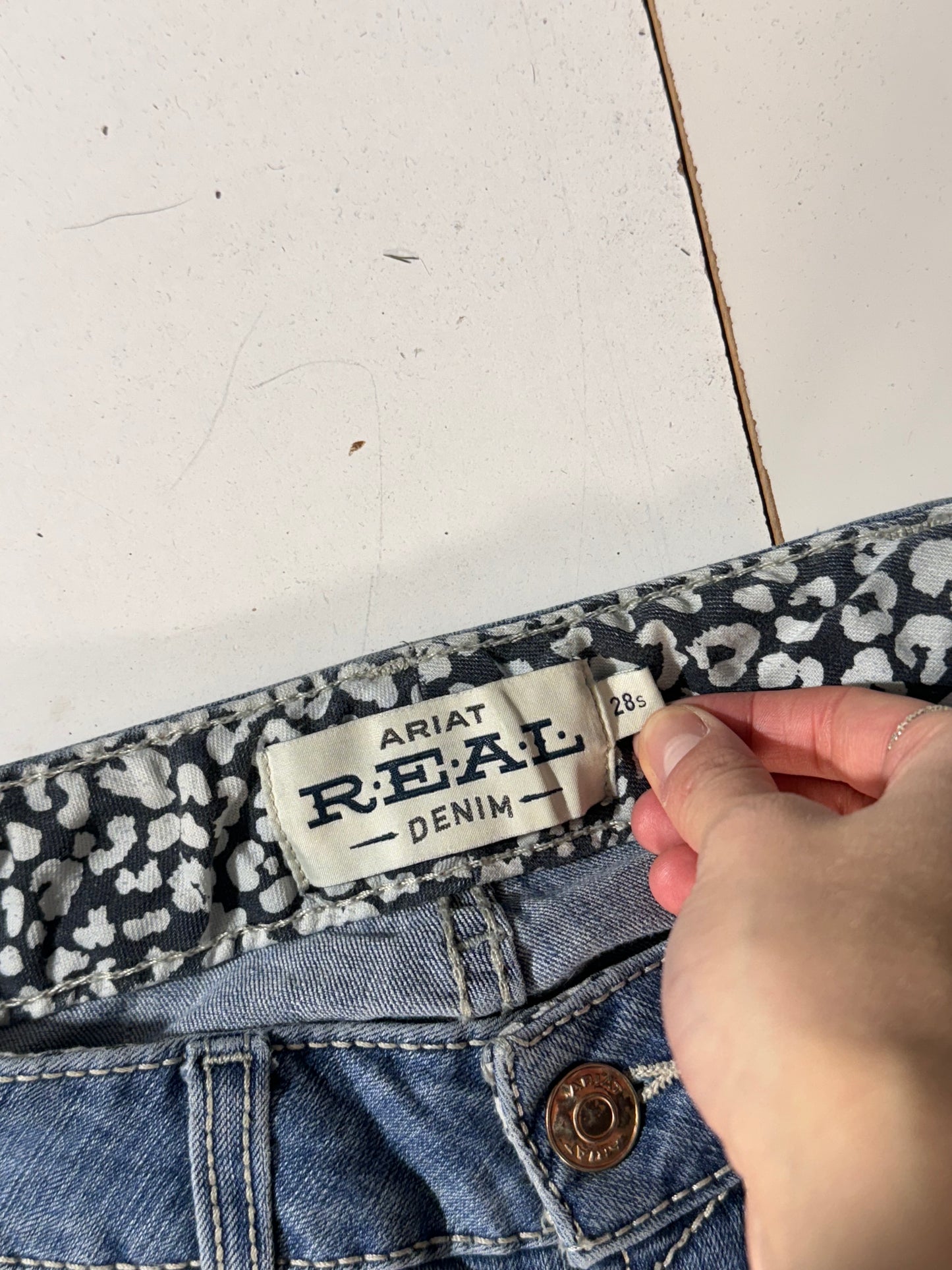 Lavtaljede jeans str: S