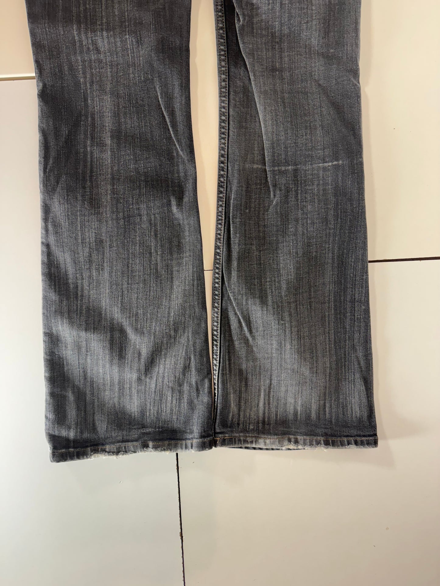 Lågmidjade jeans–stl: S