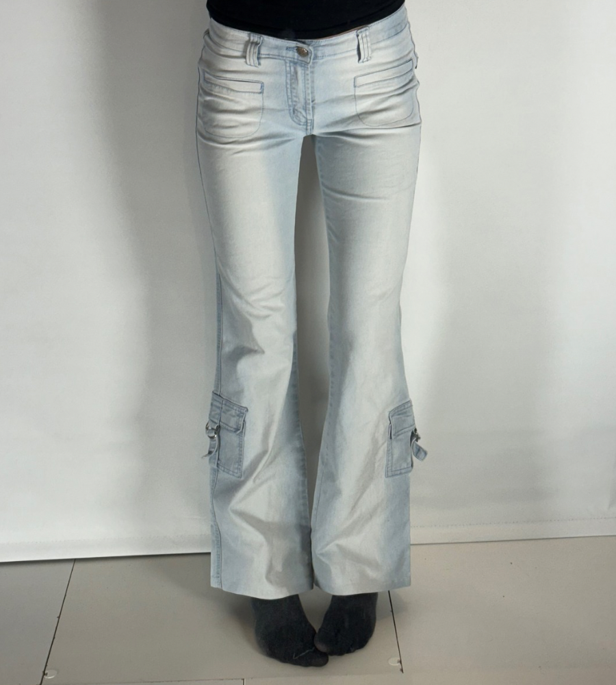Lågmidjade jeans–stl: XS