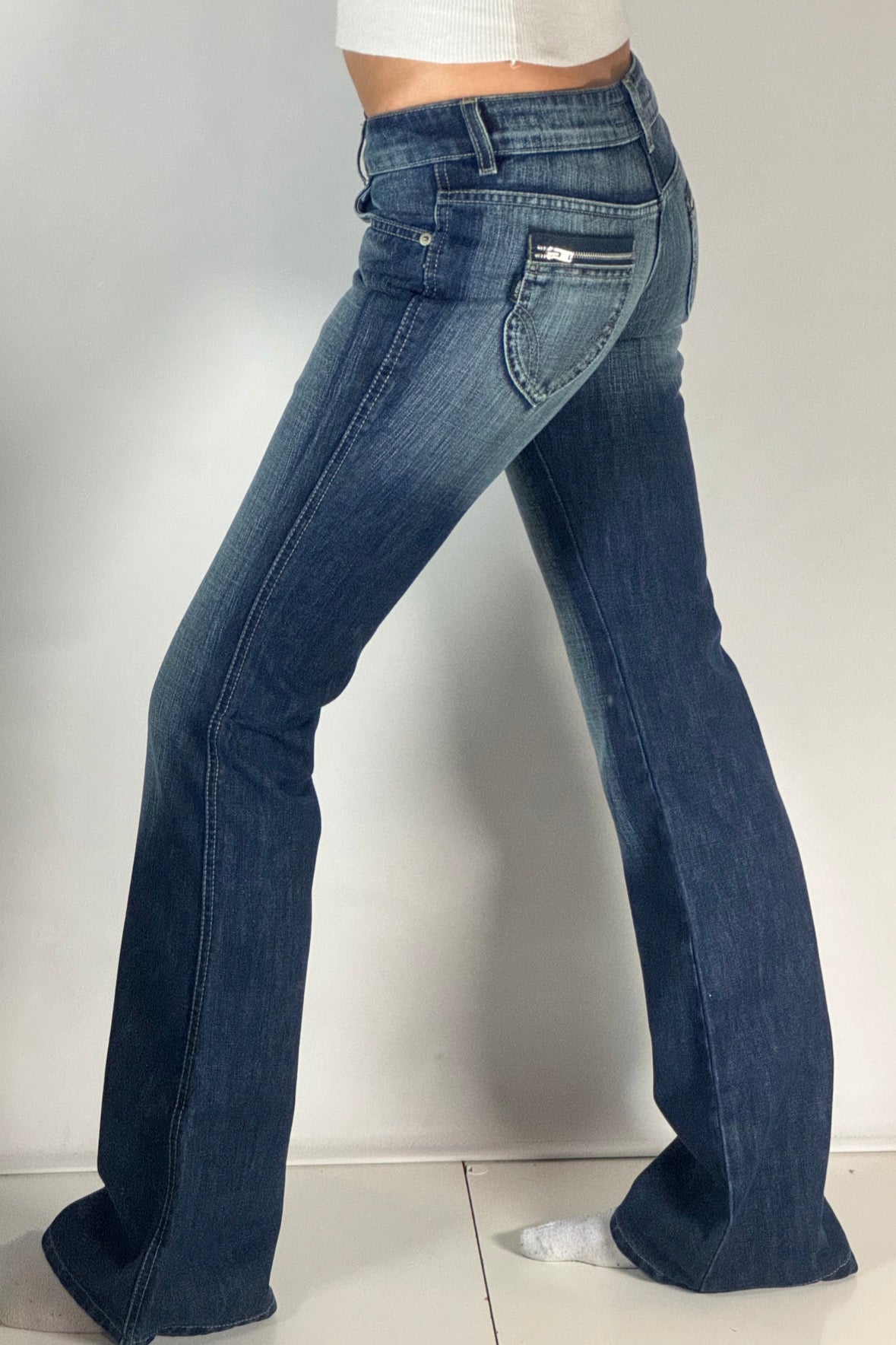 Lågmidjade jeans stl: XXS (W27/L34)