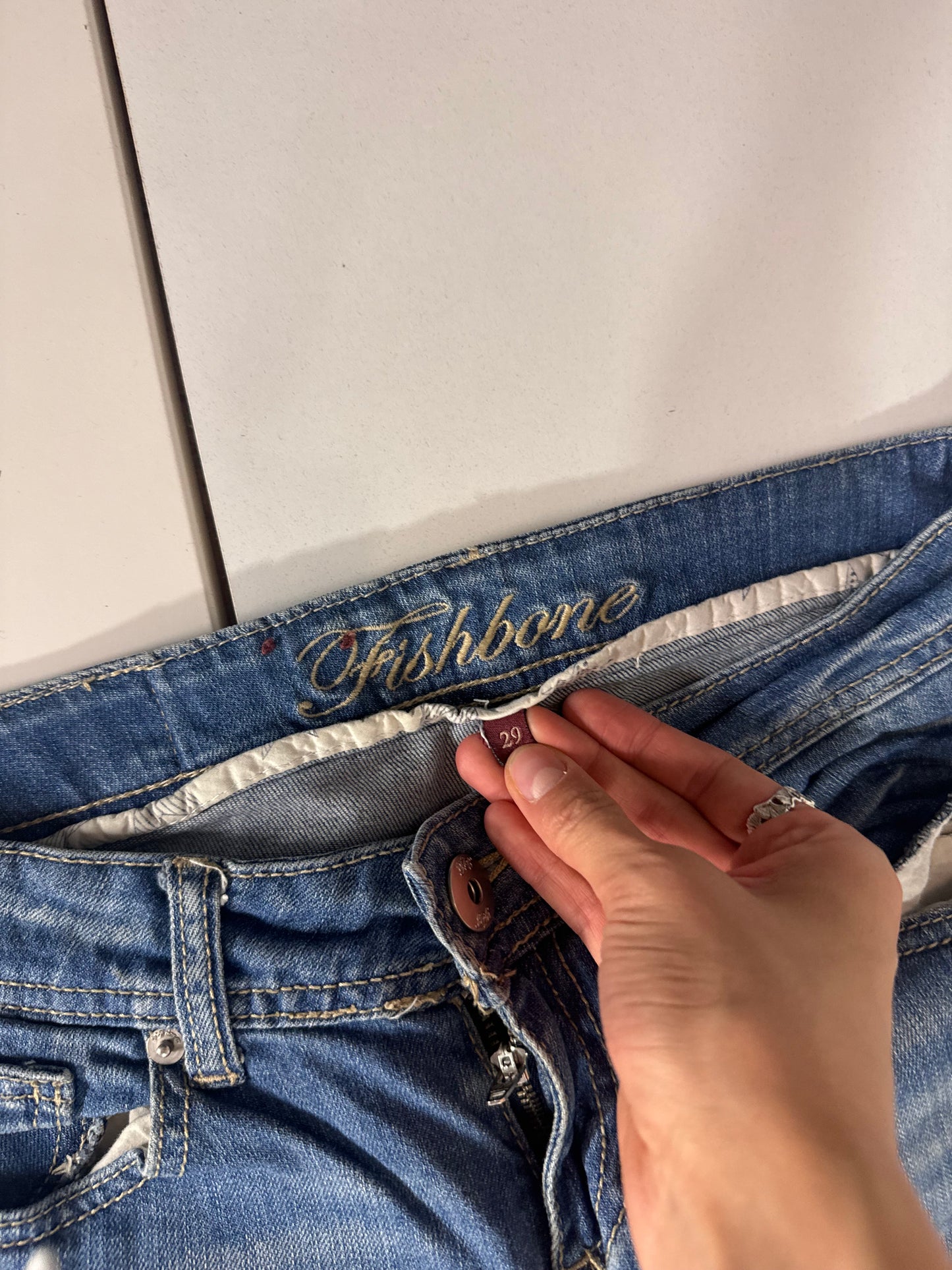 Lågmidjade jeans stl: S
