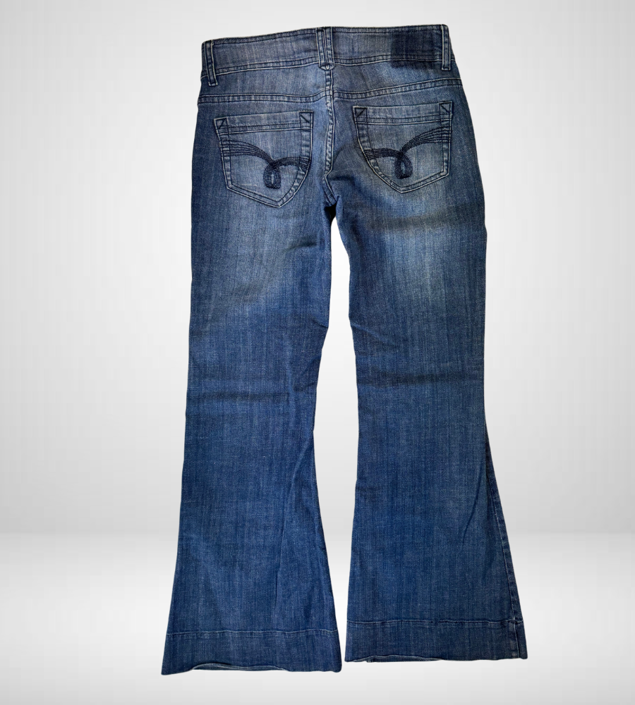 Lågmidjade jeans–stl: S
