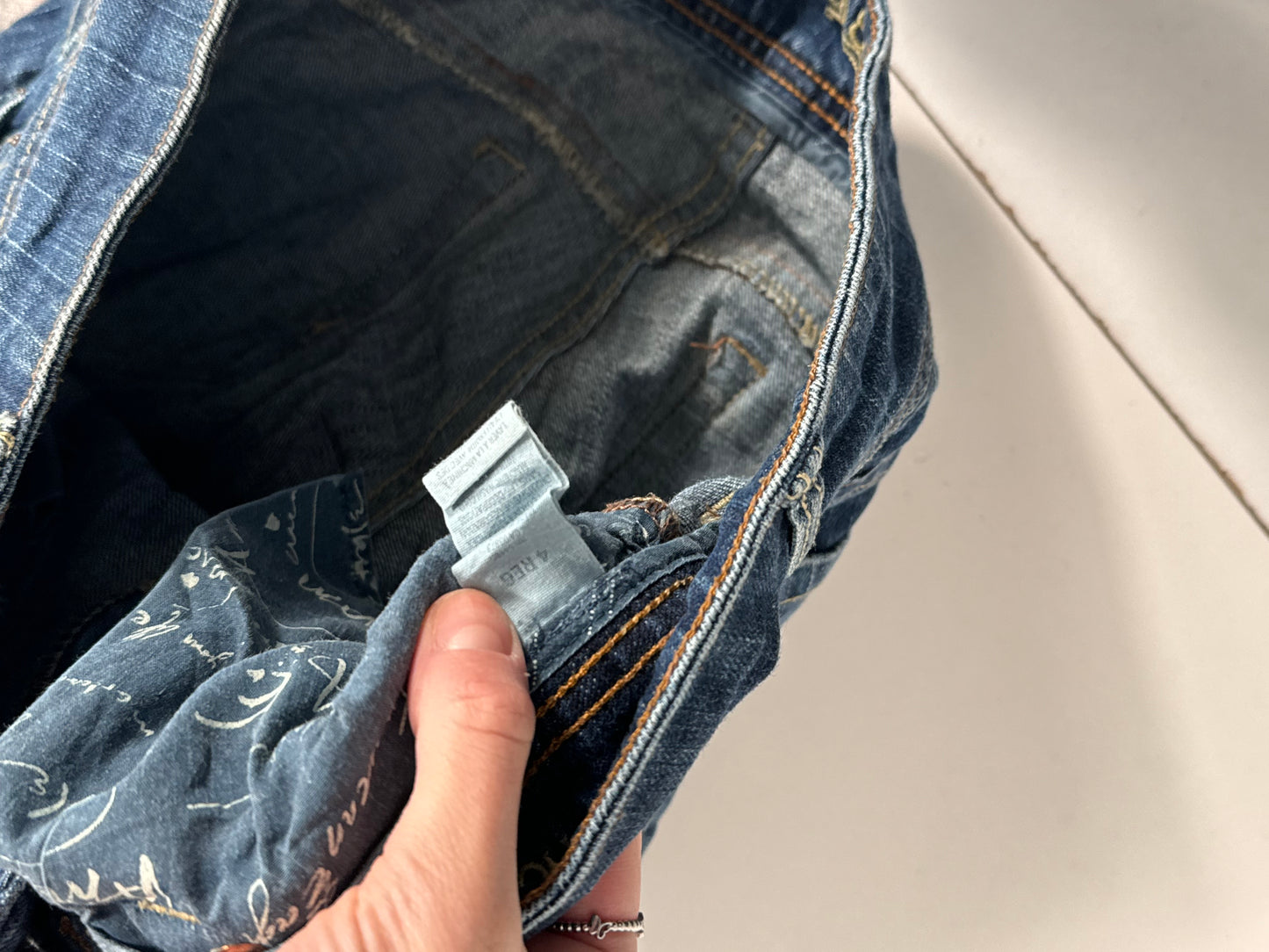 Lavtaljede jeans str: S
