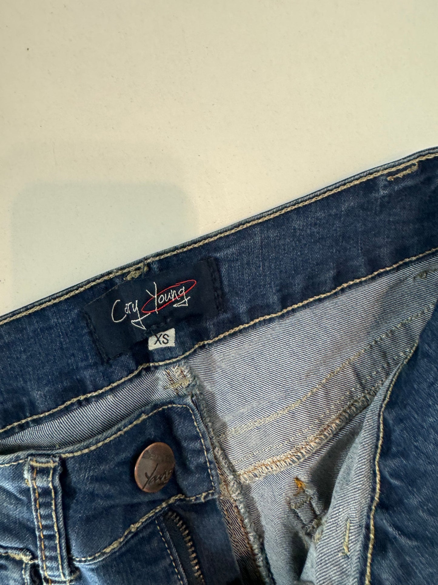 Lågmidjade jeans–stl: XS