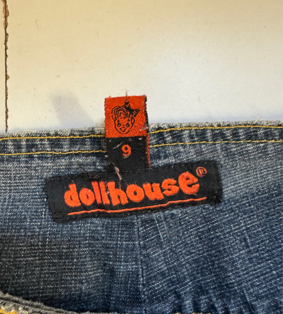 Lågmidjade jeans–stl: M