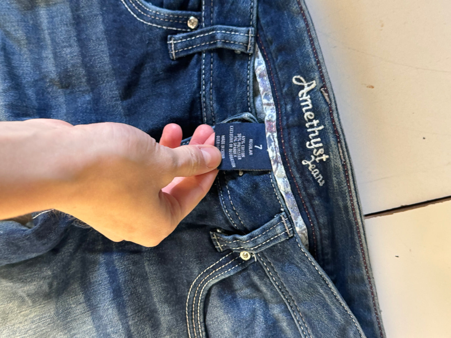 Lågmidjade jeans stl: S