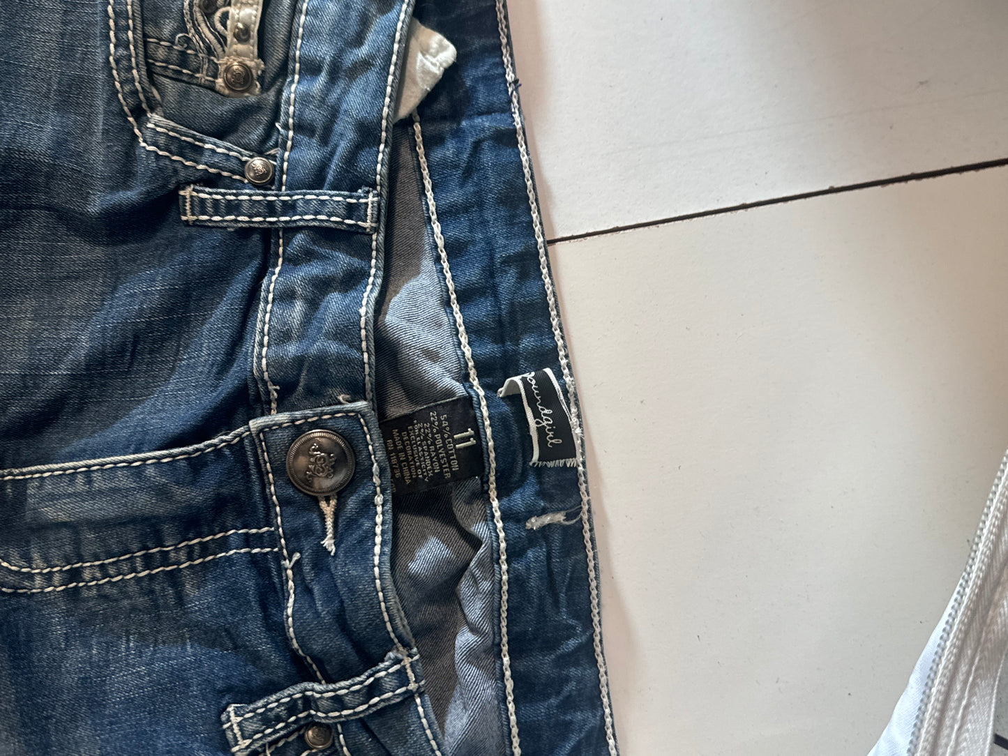 Lavtaljede jeans str: S