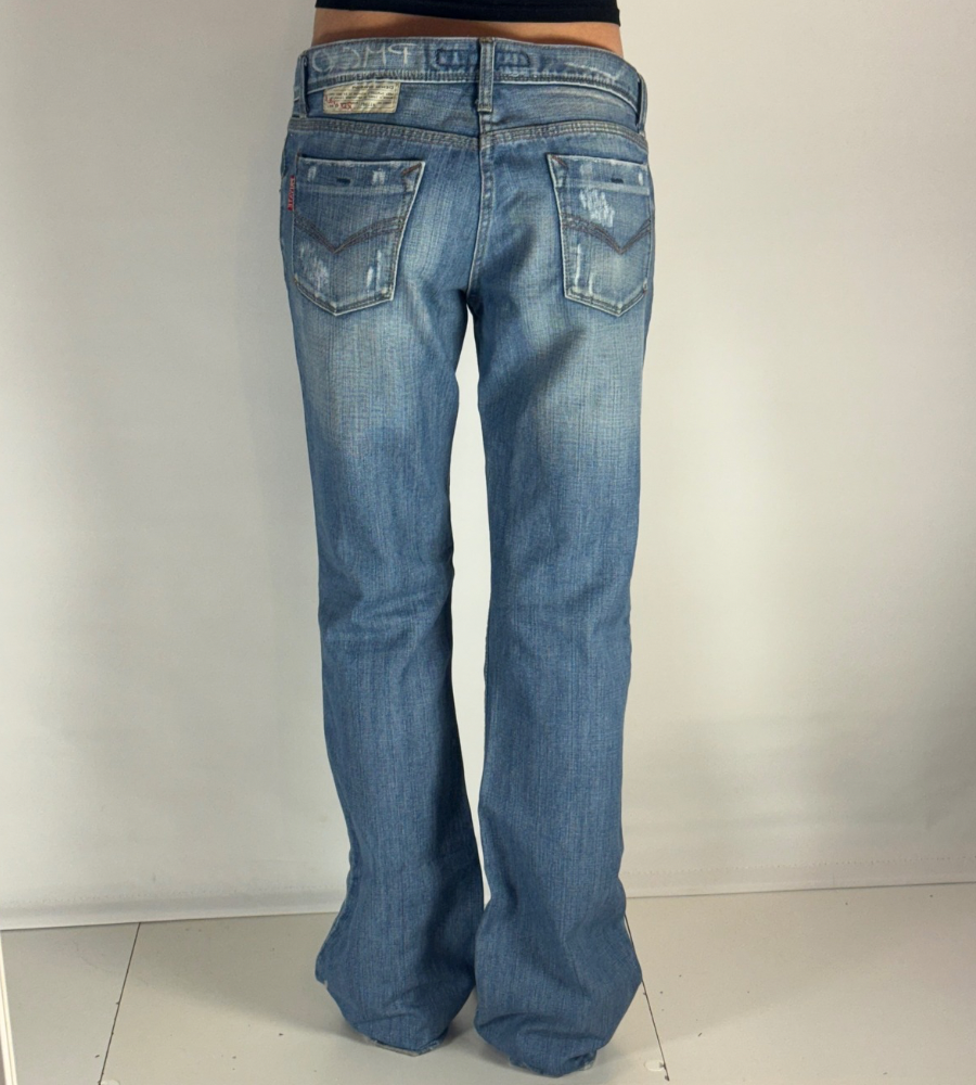Lågmidjade jeans–stl: L