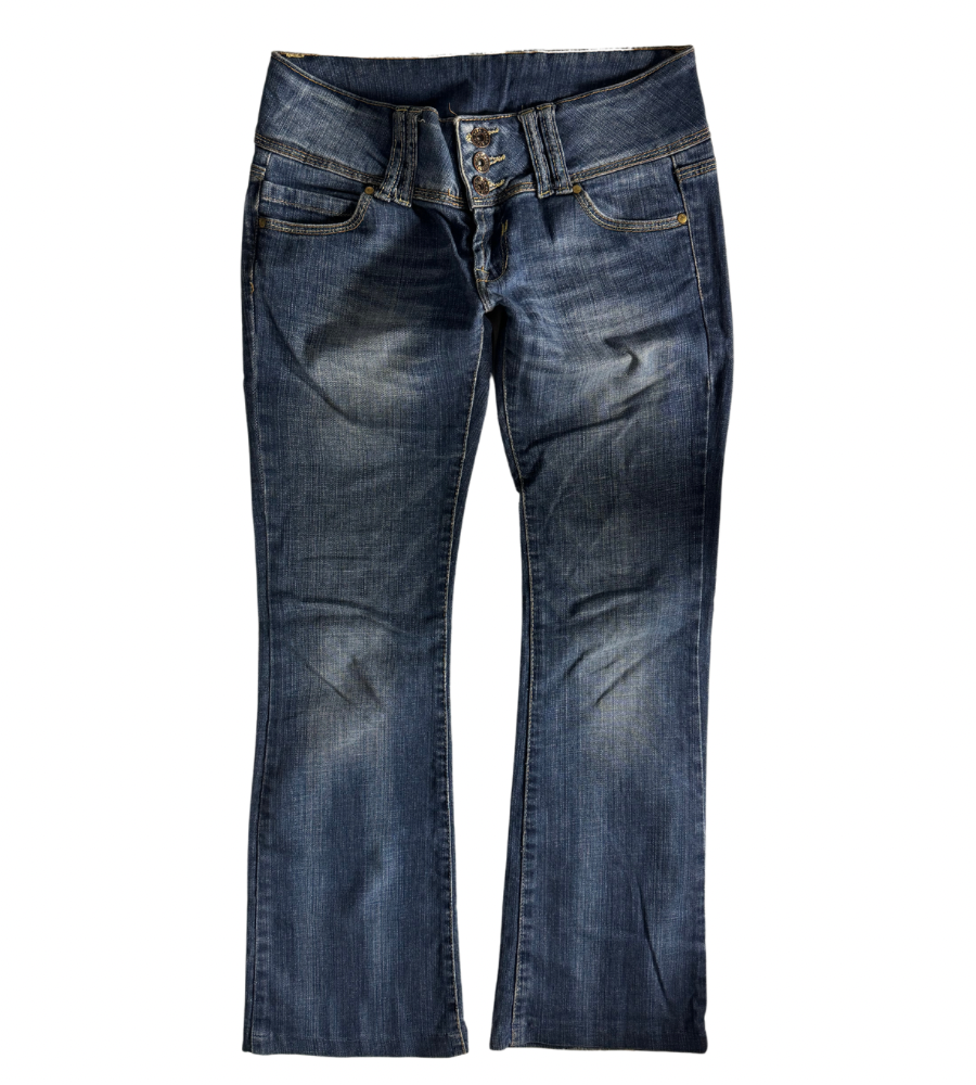 Lågmidjade jeans–stl: S
