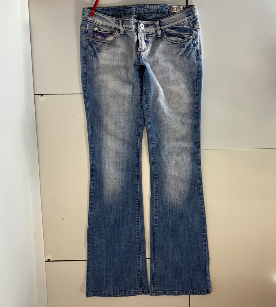 Lågmidjade jeans–stl: S