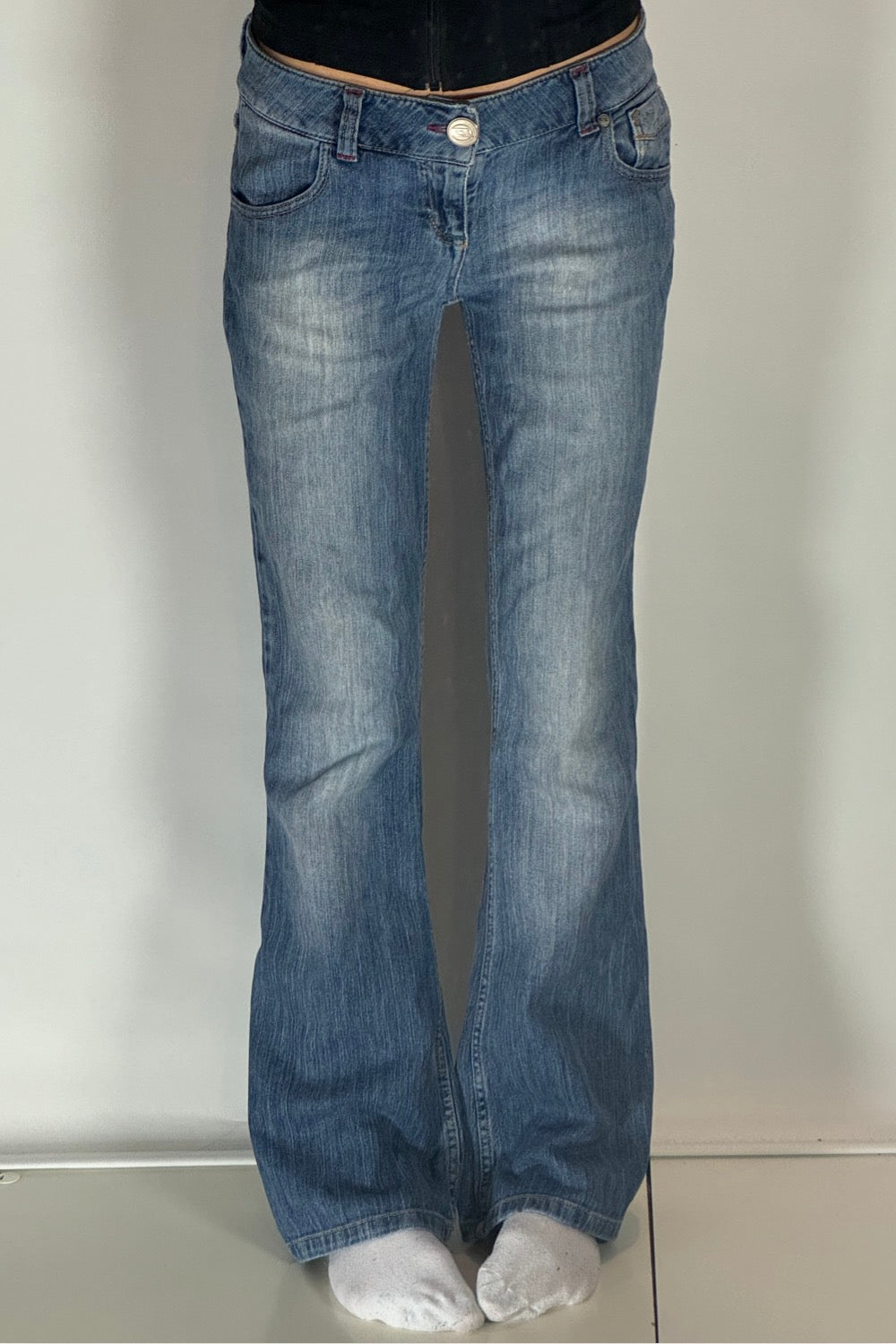 Lågmidjade jeans-stl: S