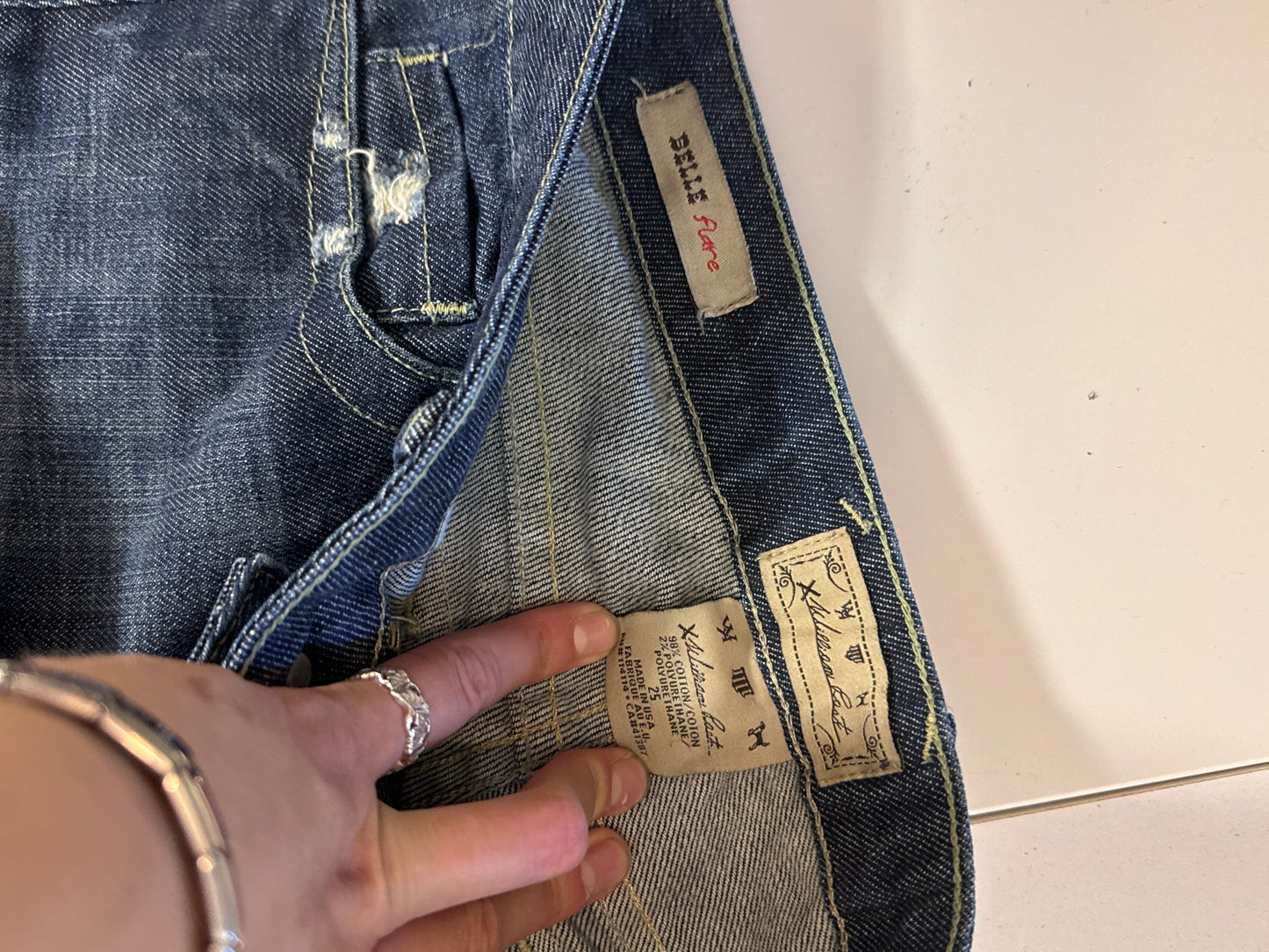 Lågmidjade jeans stl: XS