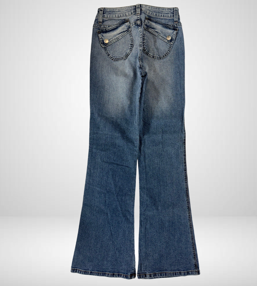 Utsvängda jeans–stl: XXS
