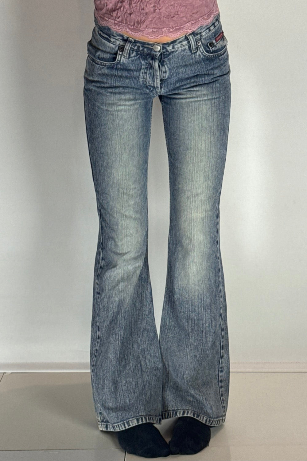 Utsvängda jeans–stl: XXS