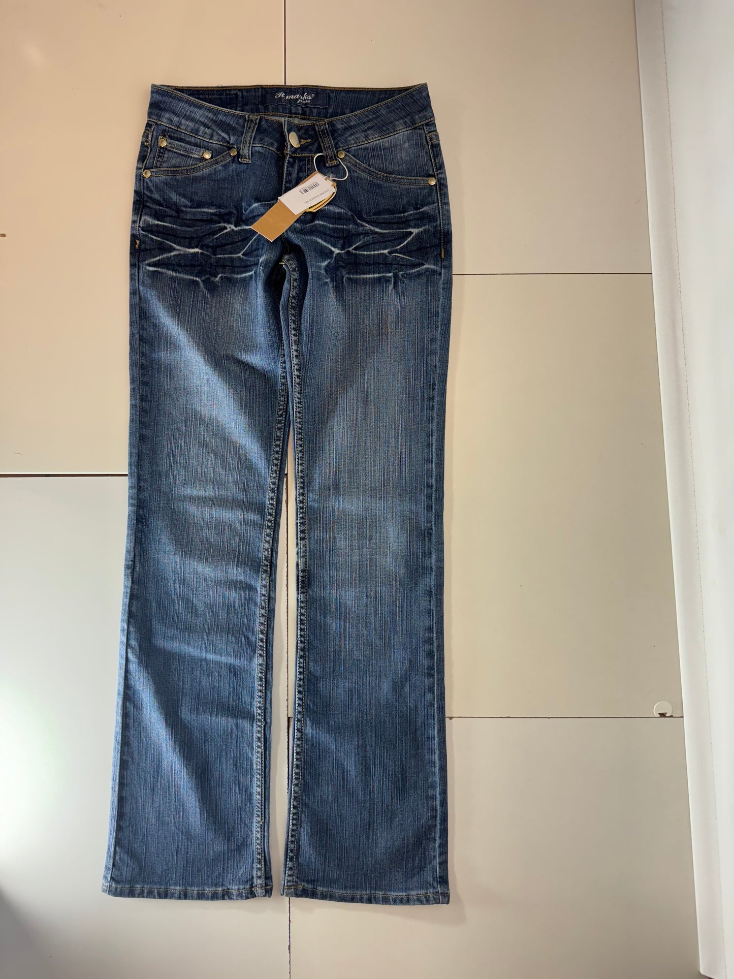 Lågmidjade jeans–stl: XS