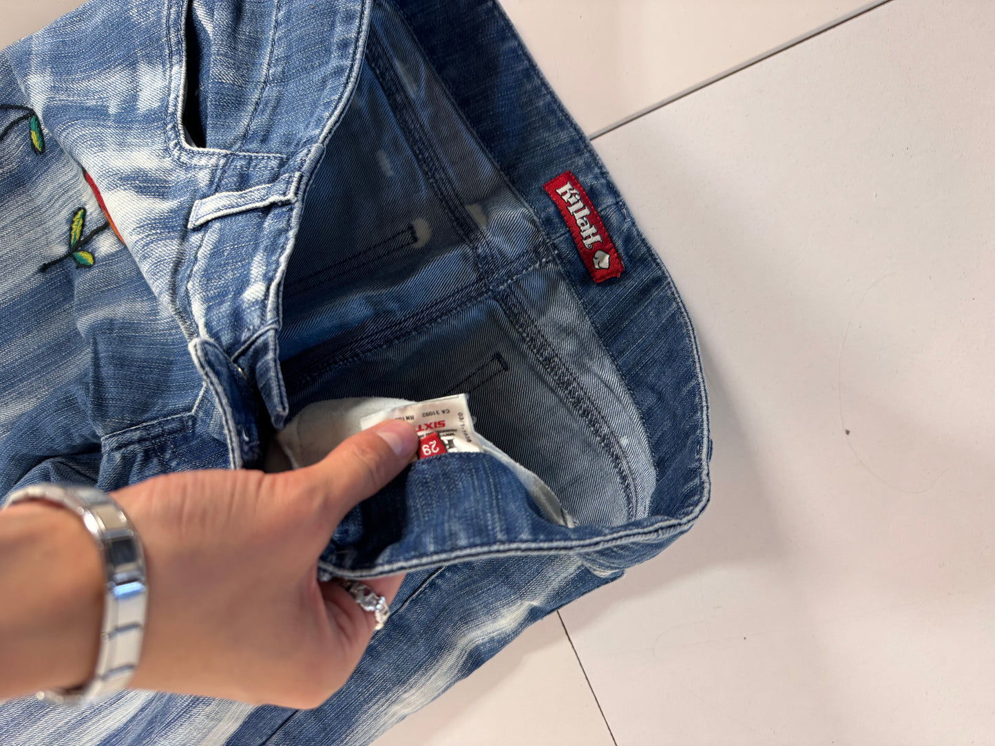 Lågmidjade jeans stl: S