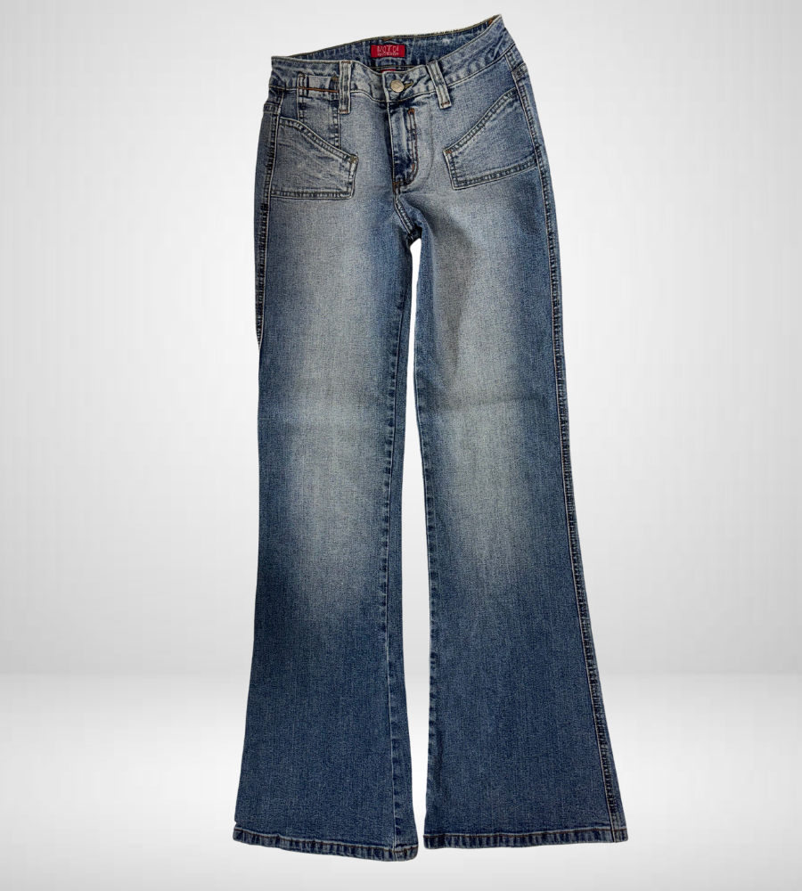 Utsvängda jeans–stl: XXS