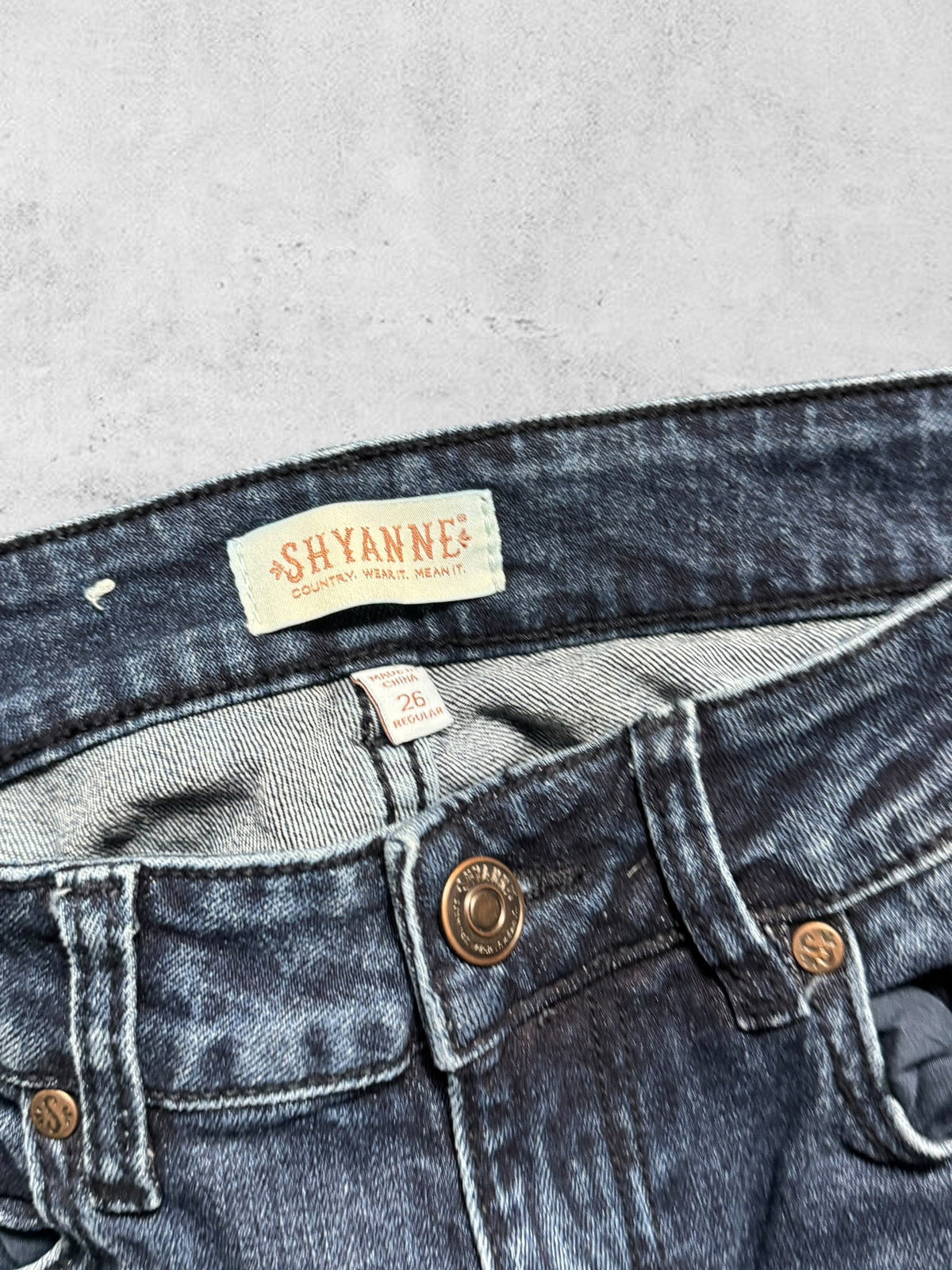 Utsvängda jeans stl: XXS