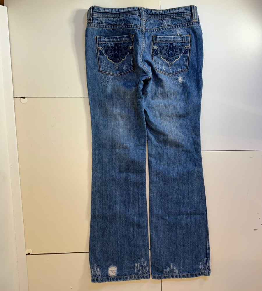 Lågmidjade jeans–stl: S