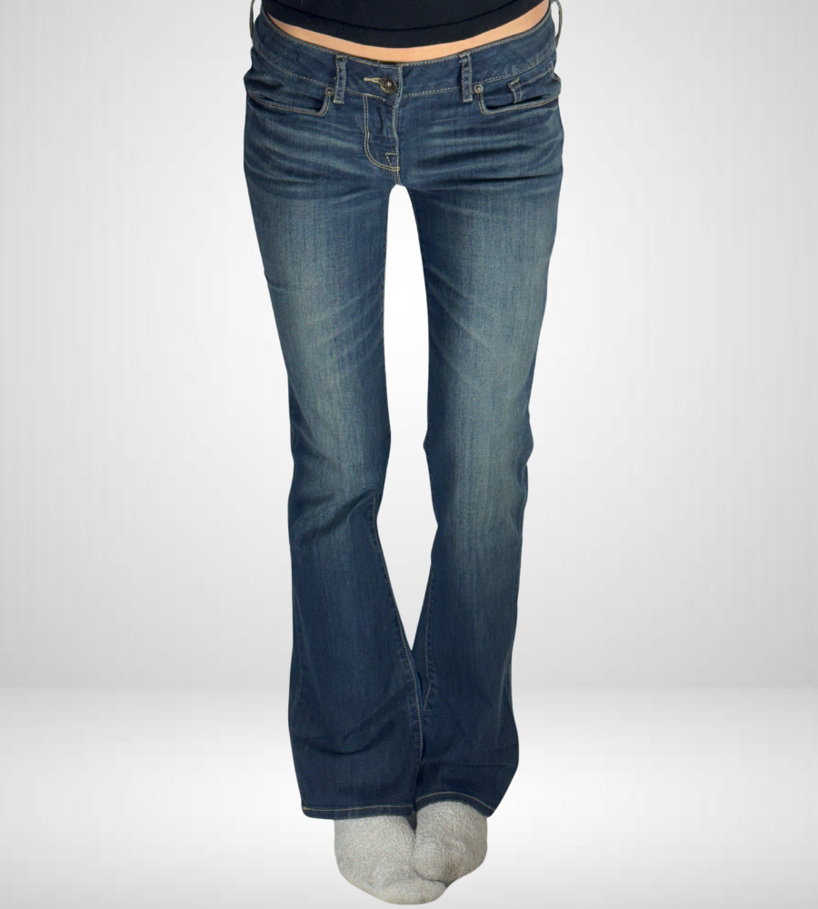 Lågmidjade jeans–stl: S