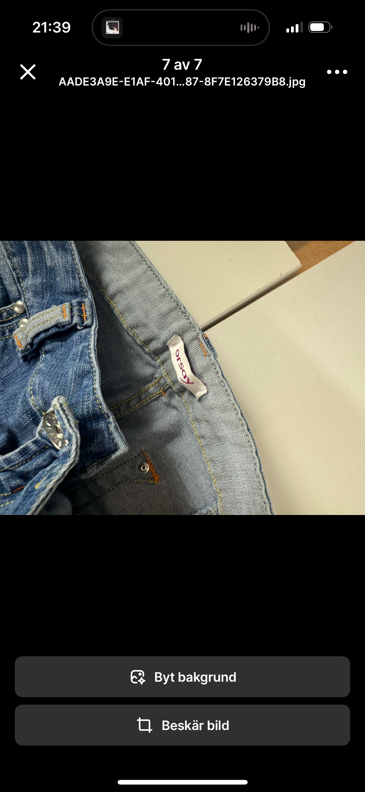 Lågmidjade jeans stl: M