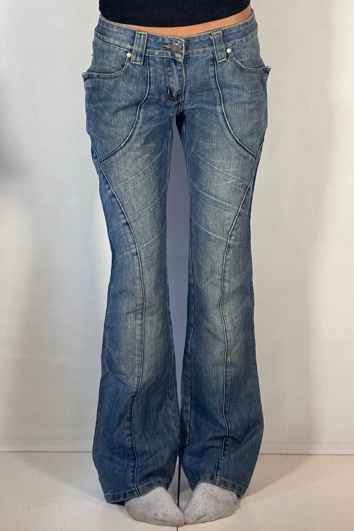 Lågmidjade jeans stl: M