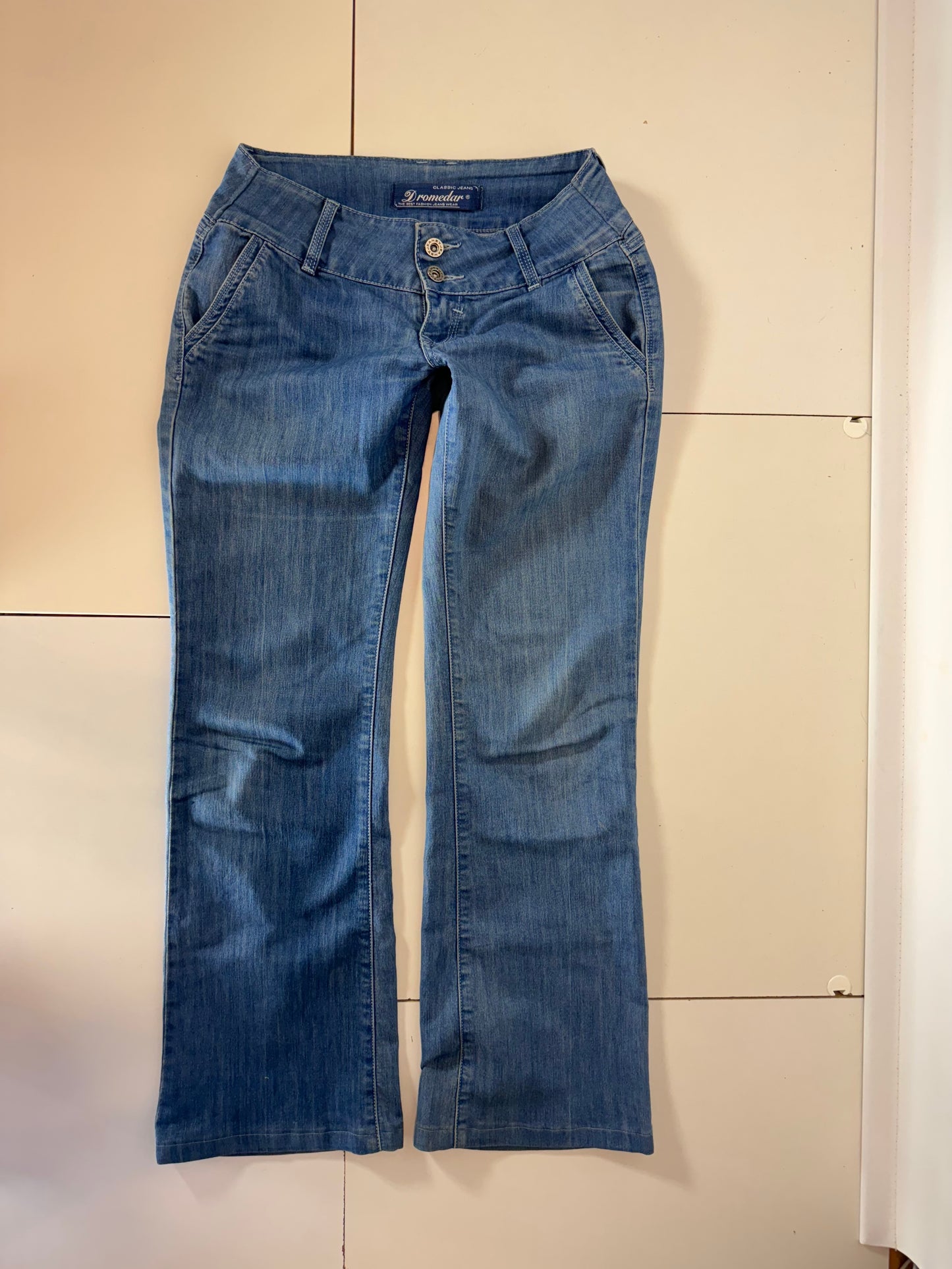 Lågmidjade jeans–stl: XS
