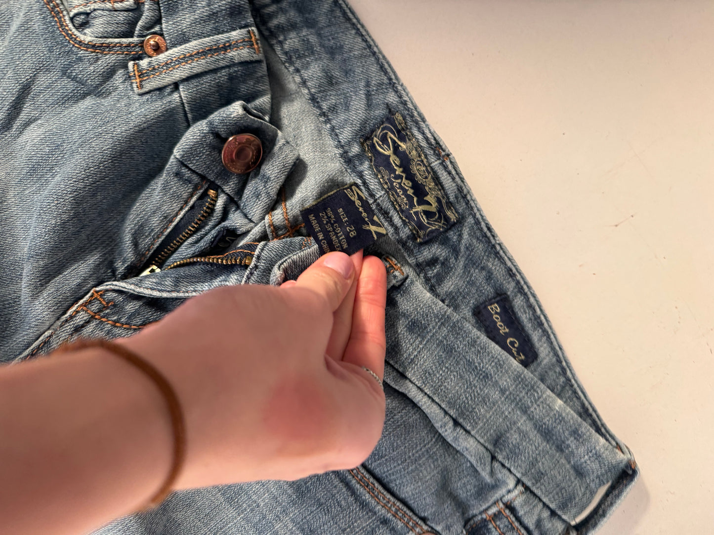 Lågmidjade jeans stl: S