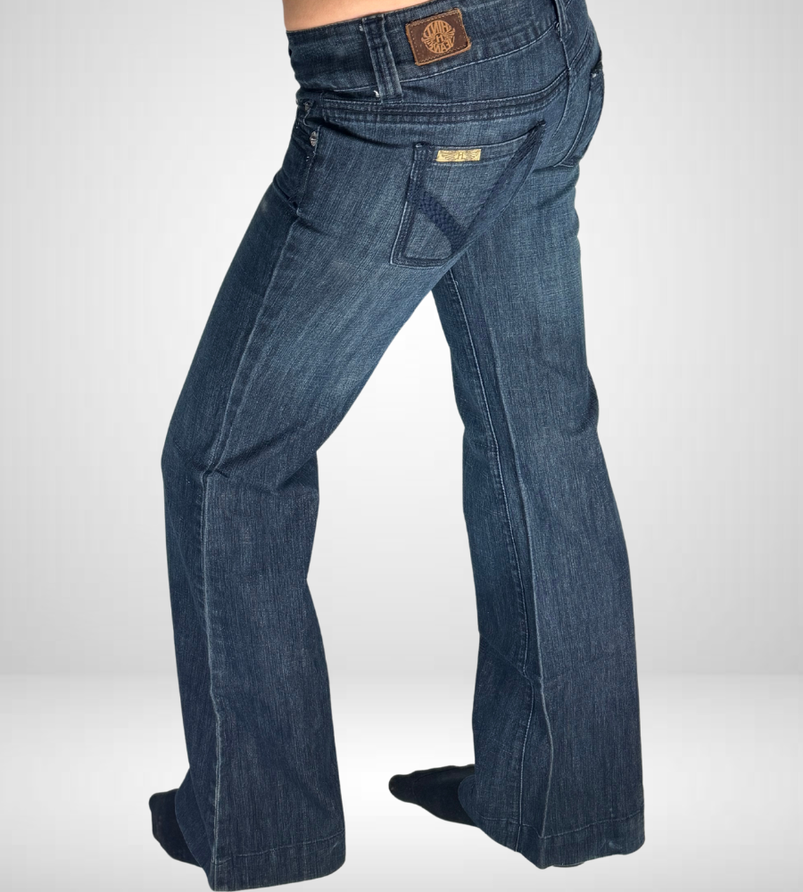 Lågmidjade jeans–stl: S