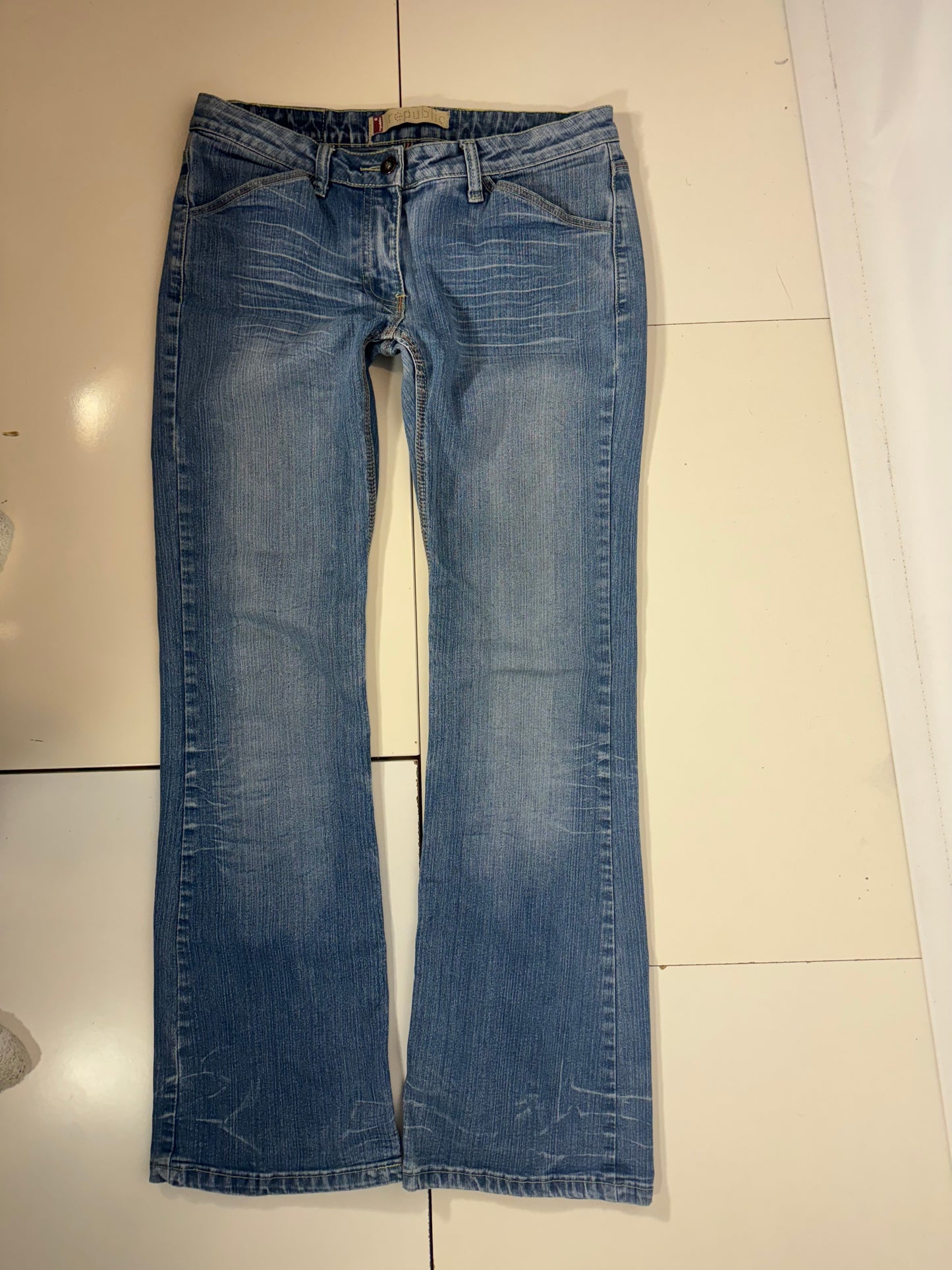 Lågmidjade jeans stl: S