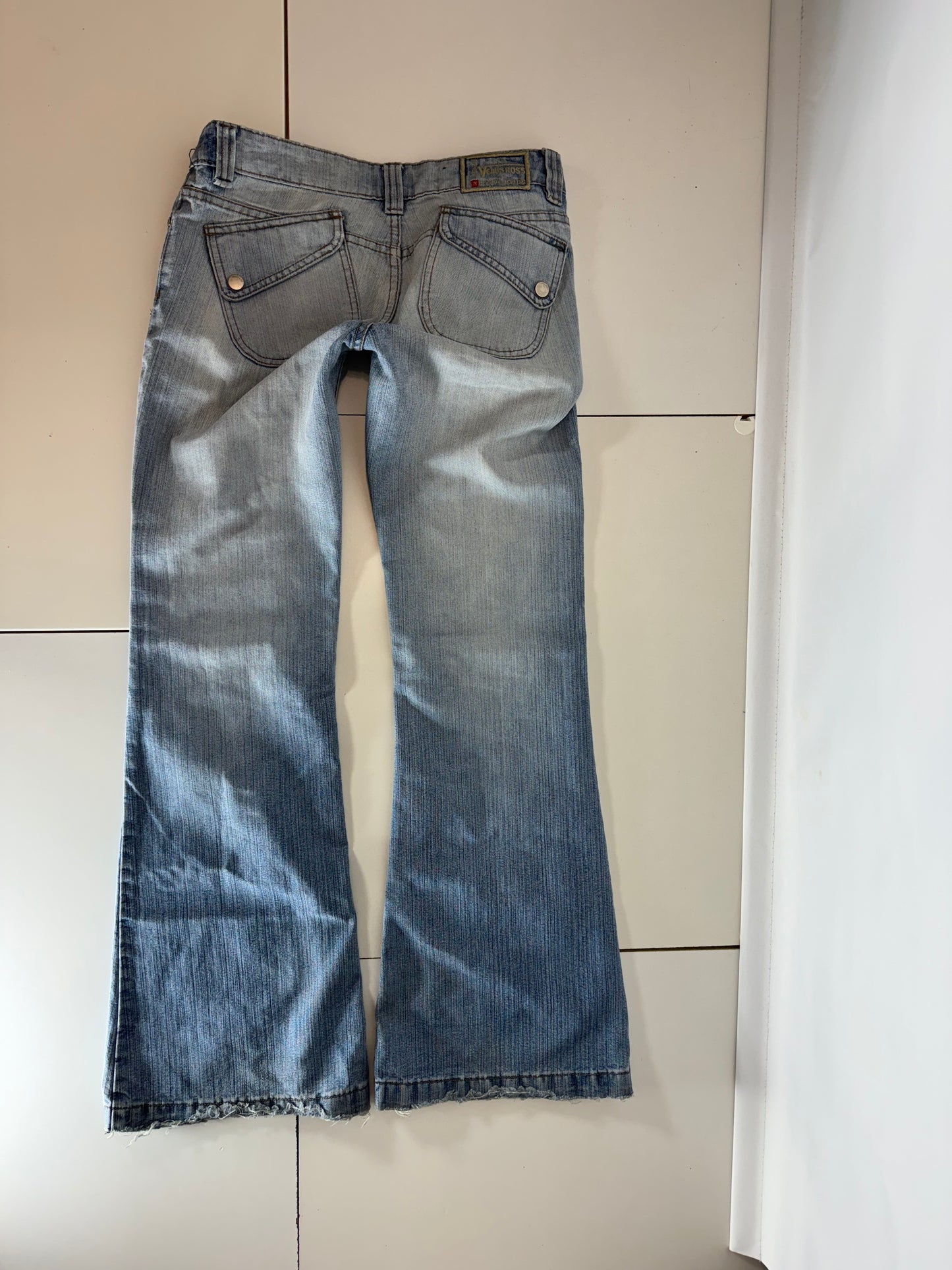 Lågmidjade jeans–stl: S