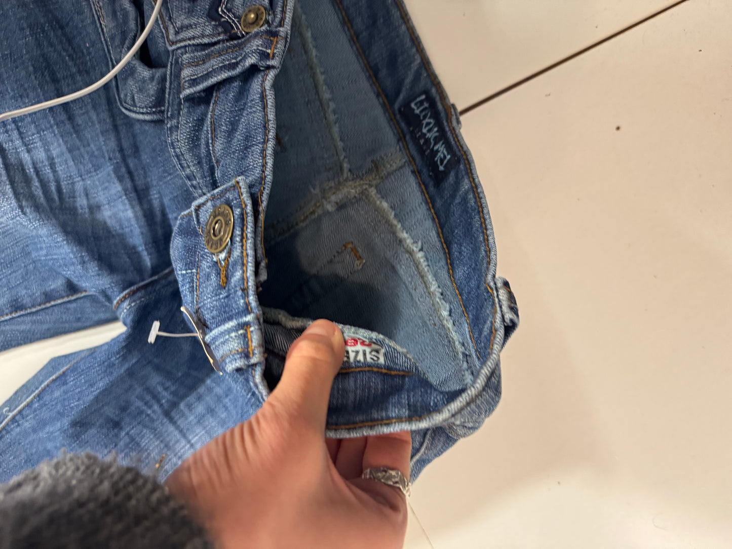 Lavlivede jeans str: XXXS