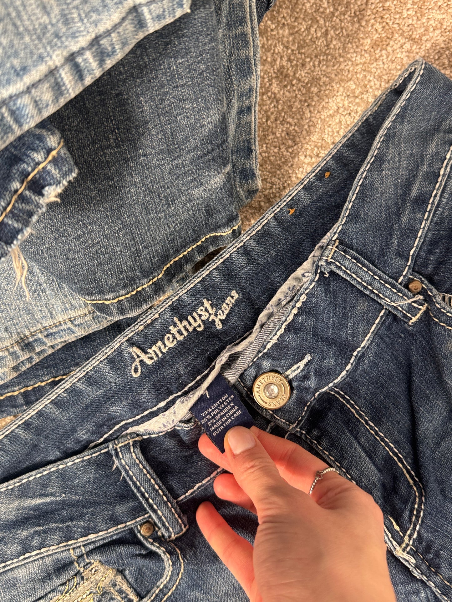 Lågmidjade jeans stl: M