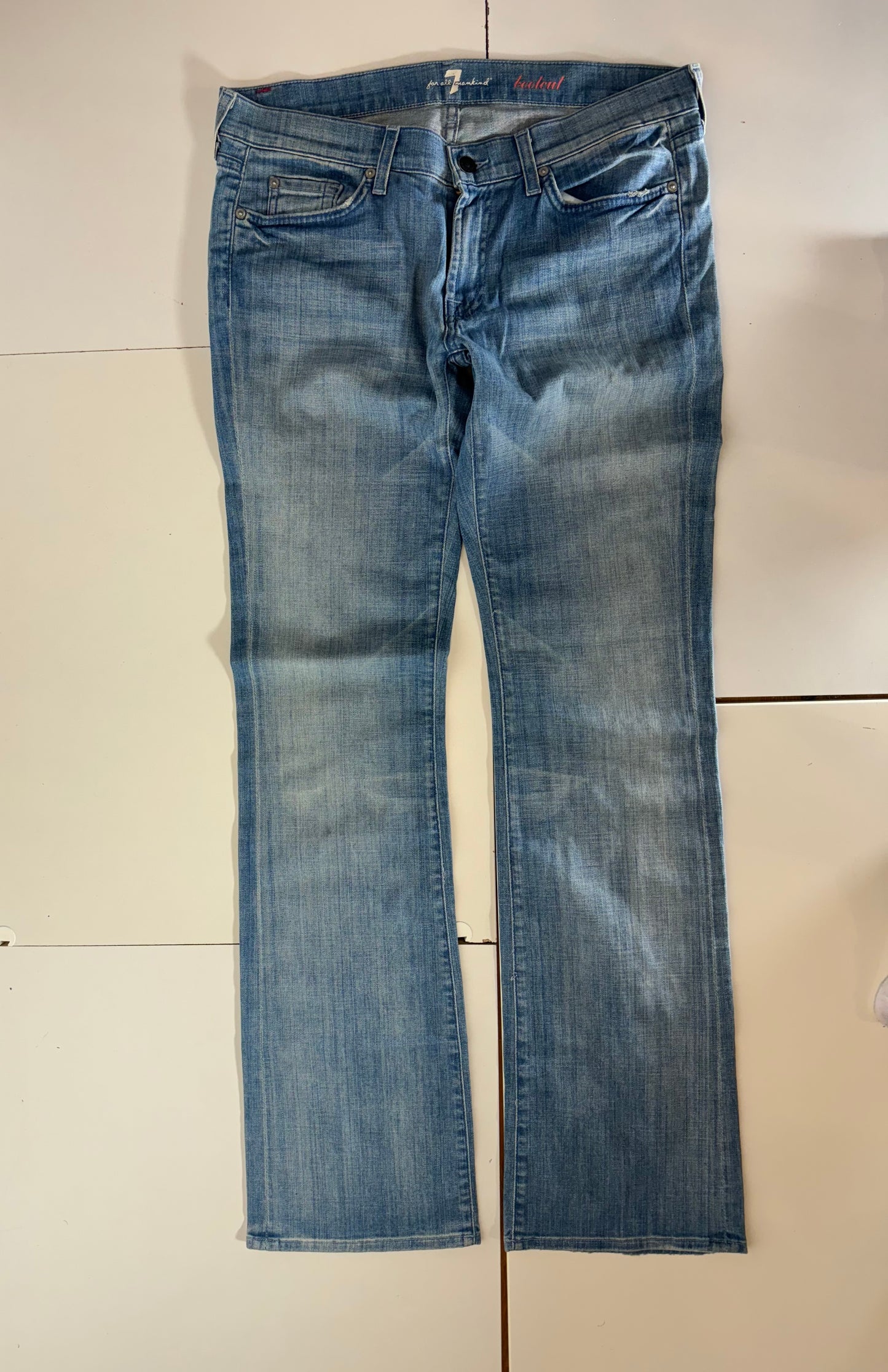 Lågmidjade jeans–stl: M/L