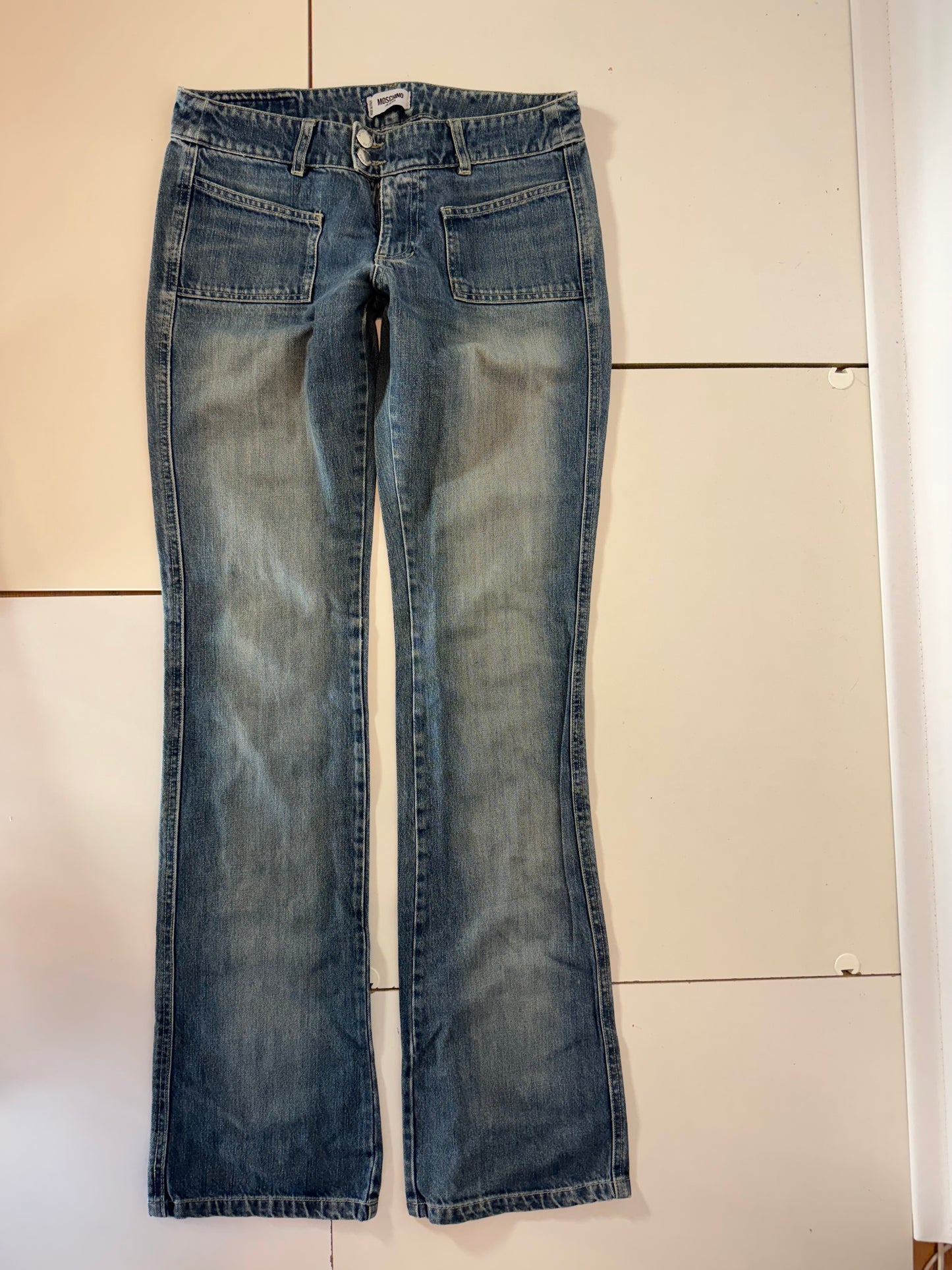 Lågmidjade jeans–stl: XS