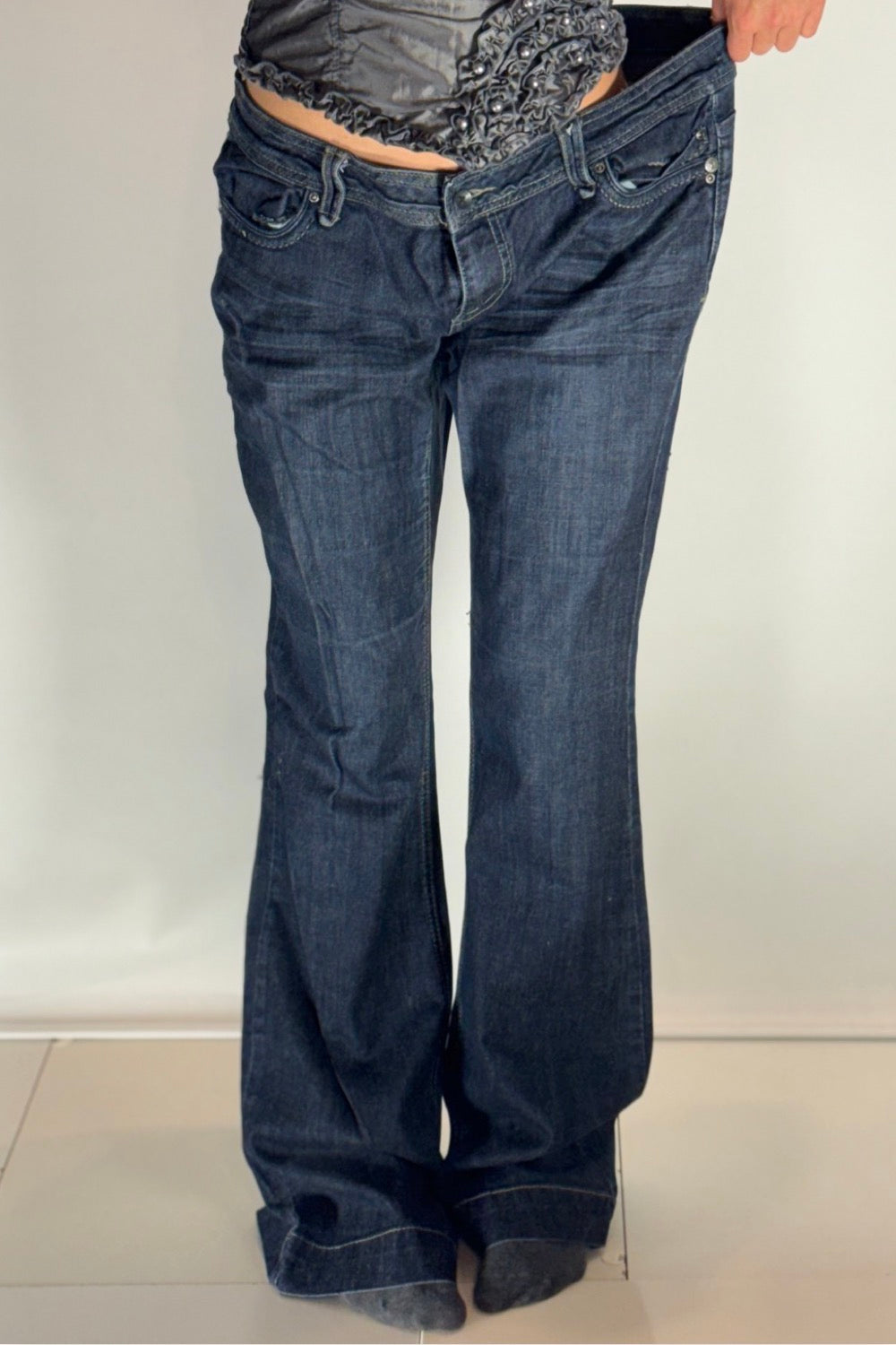 Lågmidjade jeans stl: XL