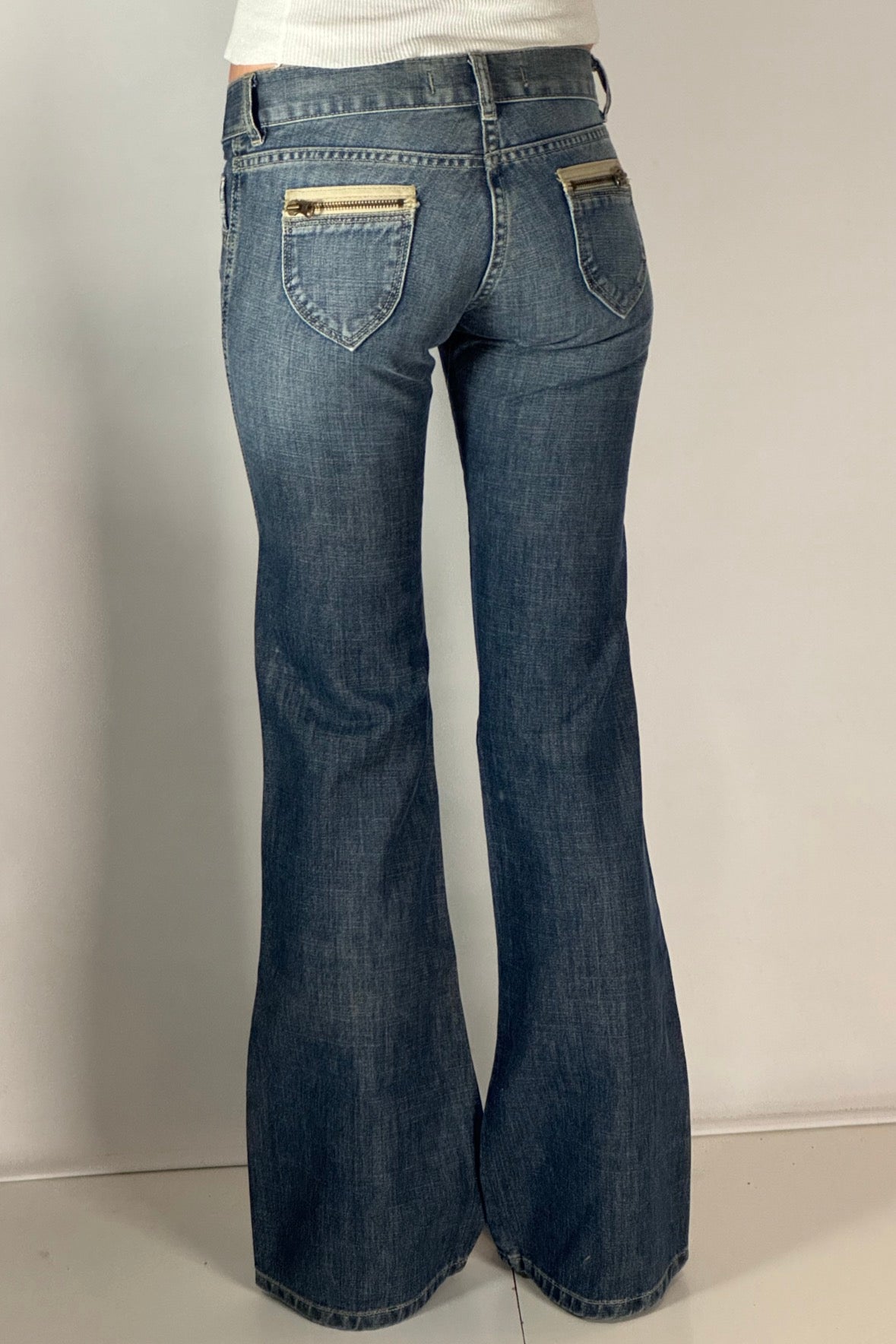 Lågmidjade jeans stl: XXXS (W27/L34)