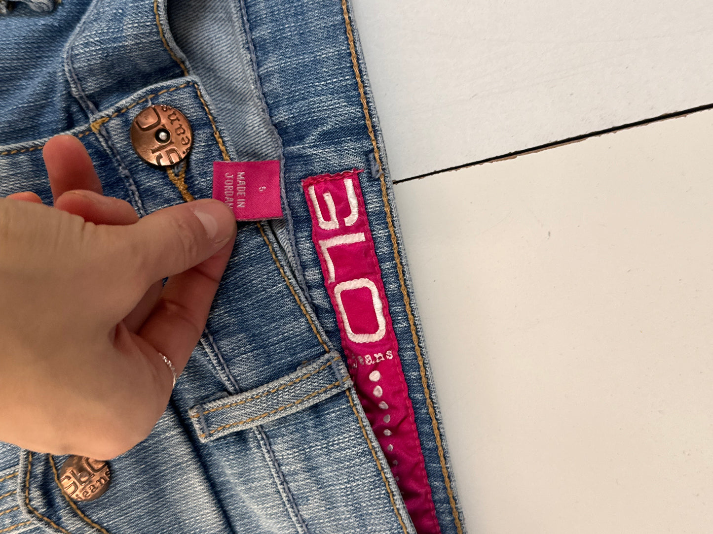 Lavtaljede jeans str: S