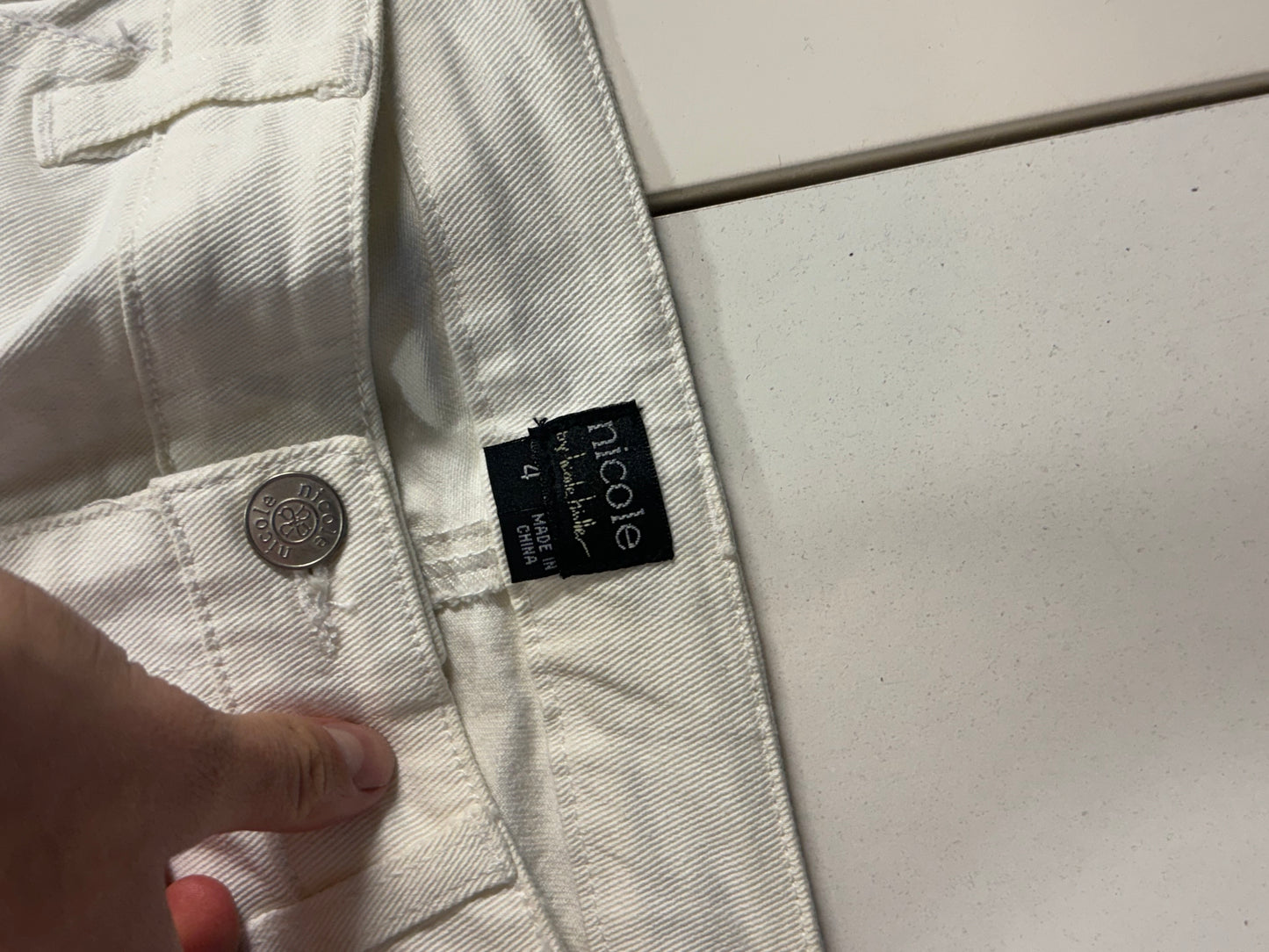 Utsvingte jeans str: S