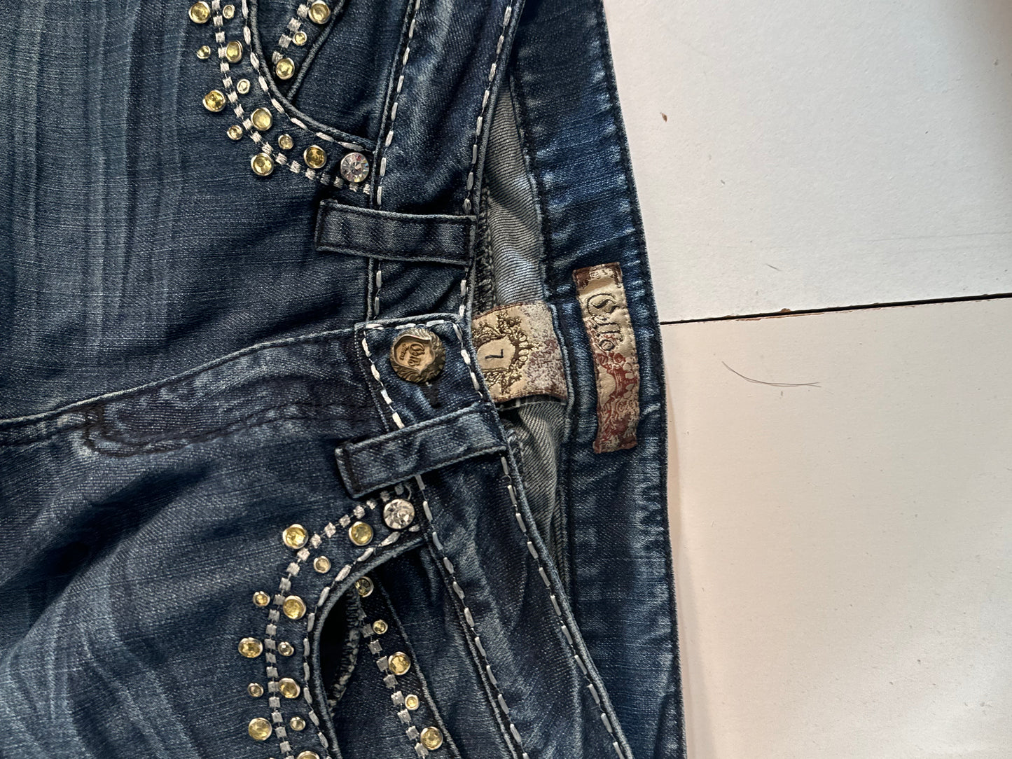 Lavt liv jeans str: XS