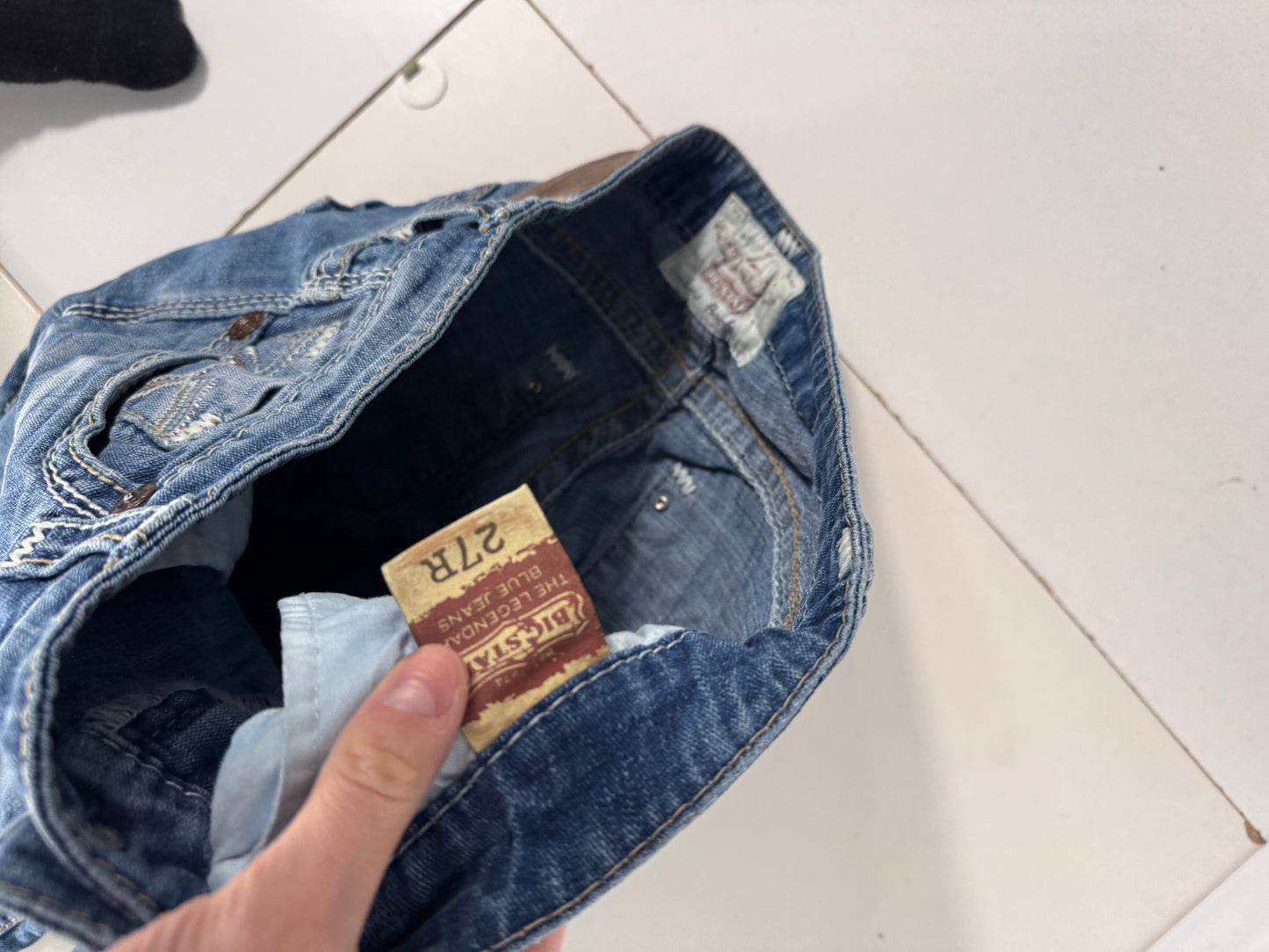 Lågmidjade jeans stl: S
