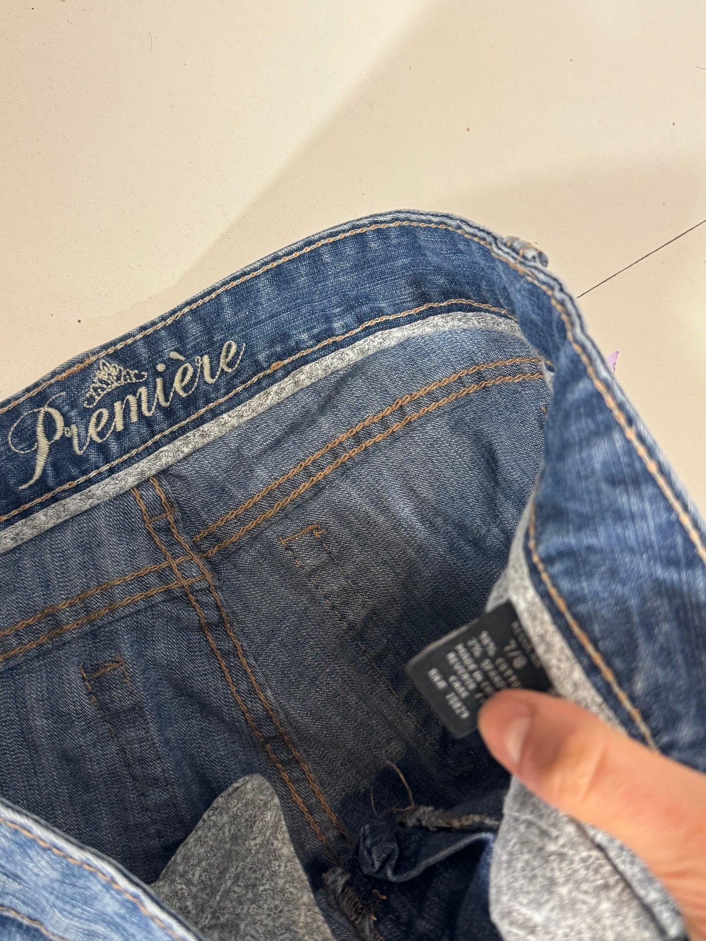 Lågmidjade jeans stl: S/M