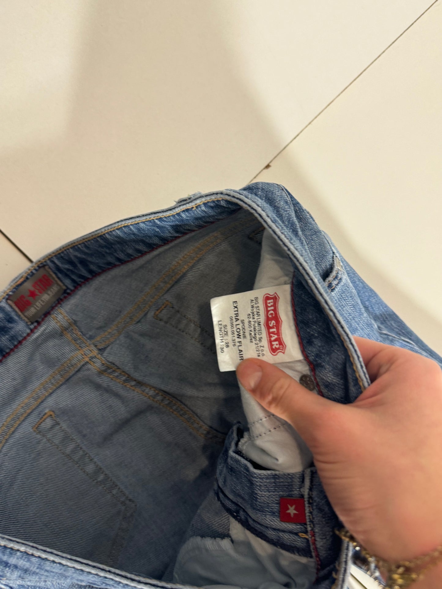 Lågmidjade jeans stl: S