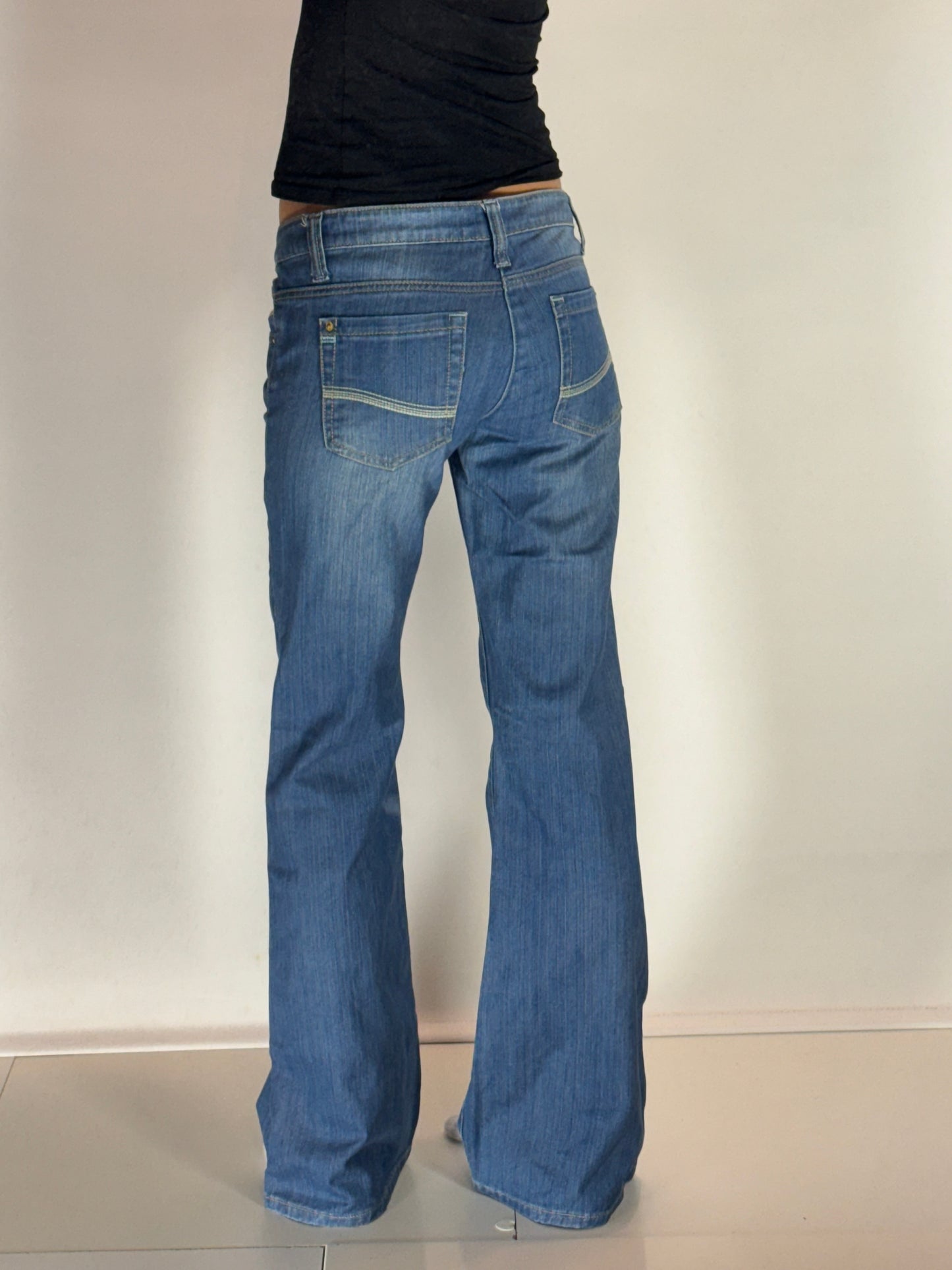 Lågmidjade jeans–stl: XS