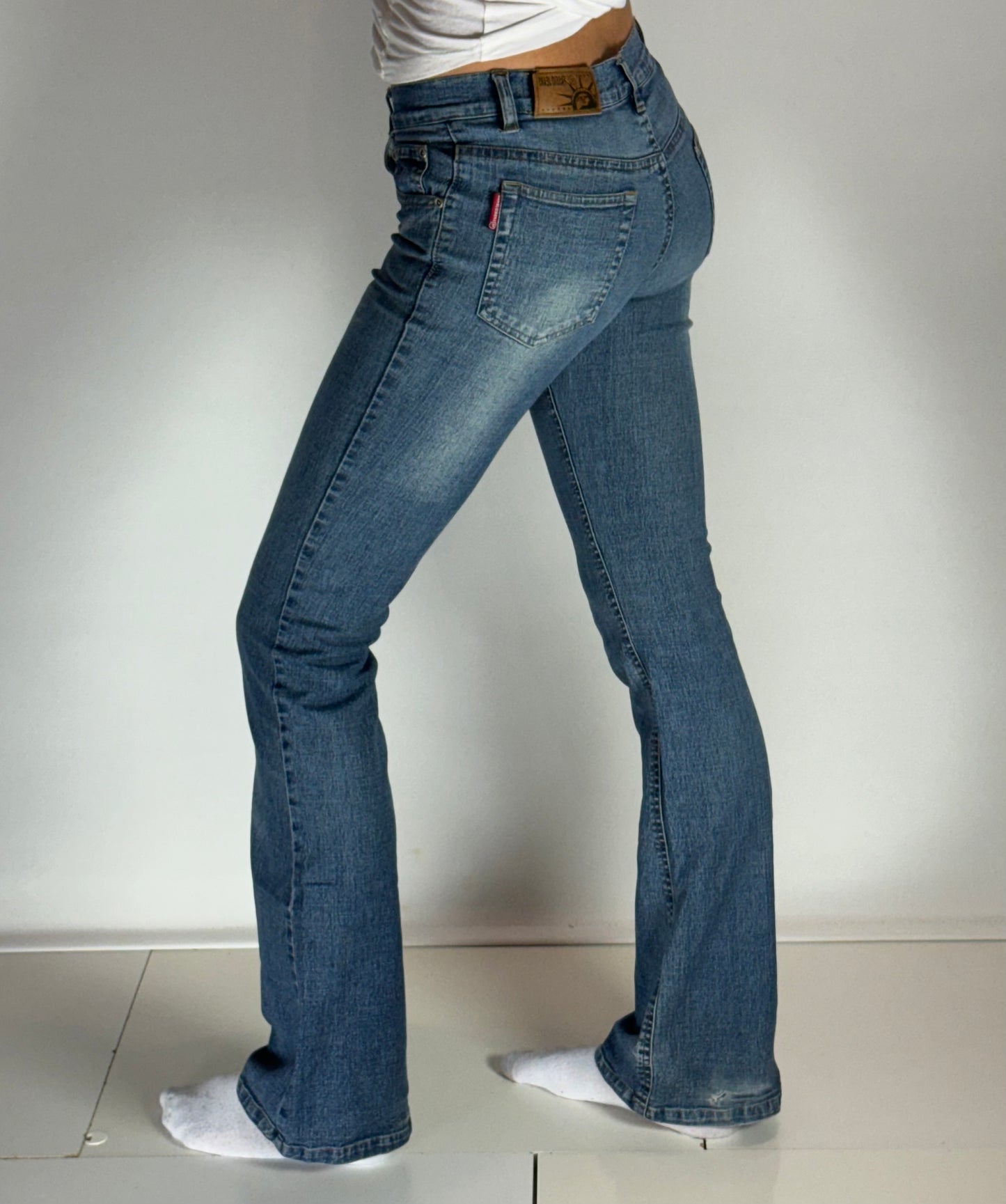 Lågmidjade jeans–stl: XS