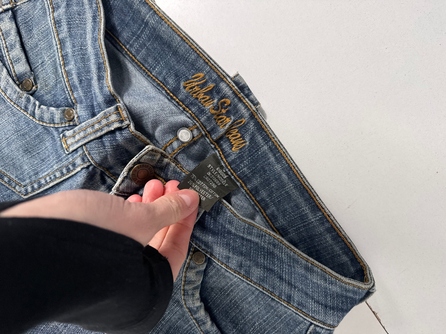Utsvingte jeans str: XS