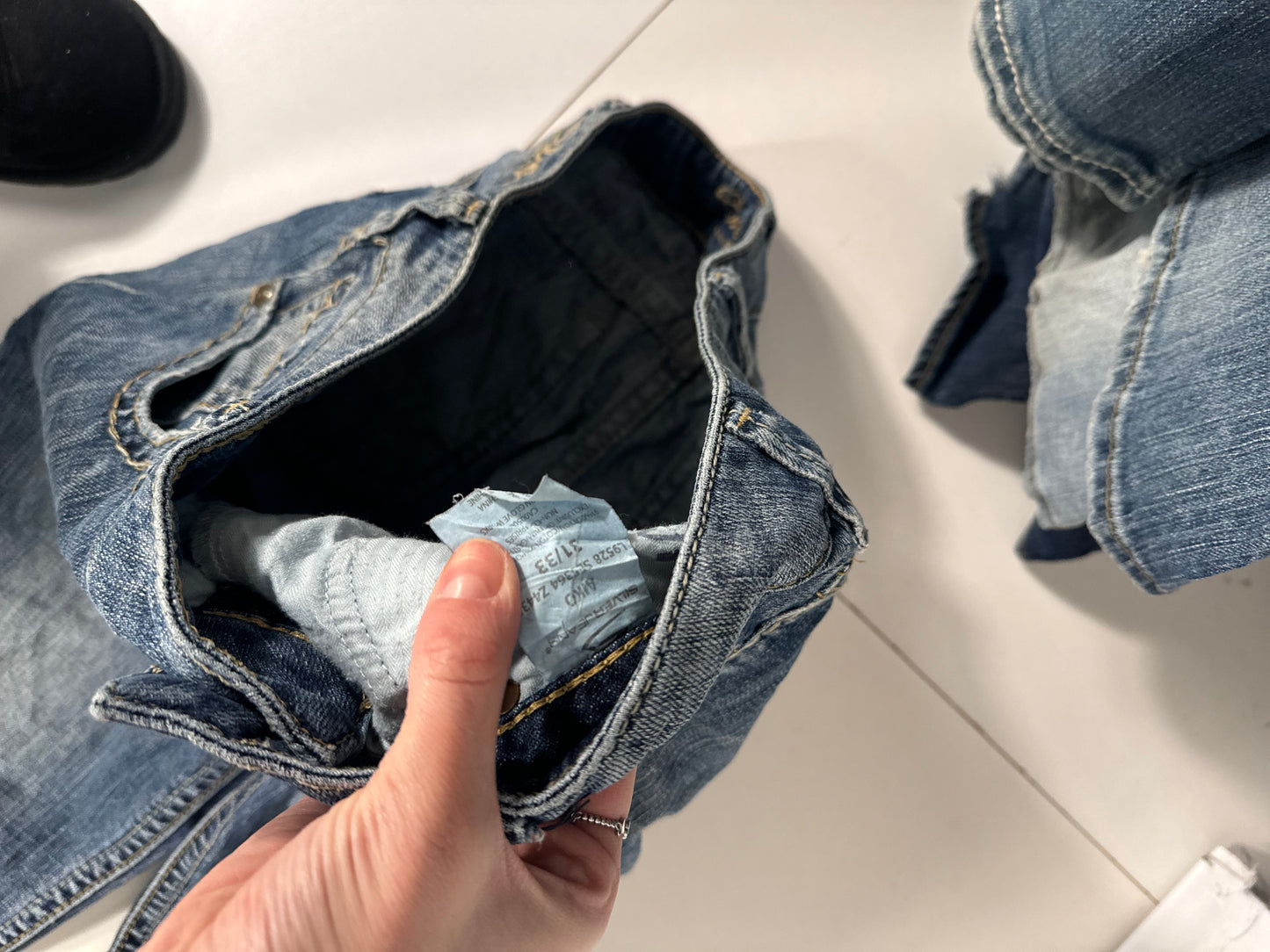 Lågmidjade jeans stl: S