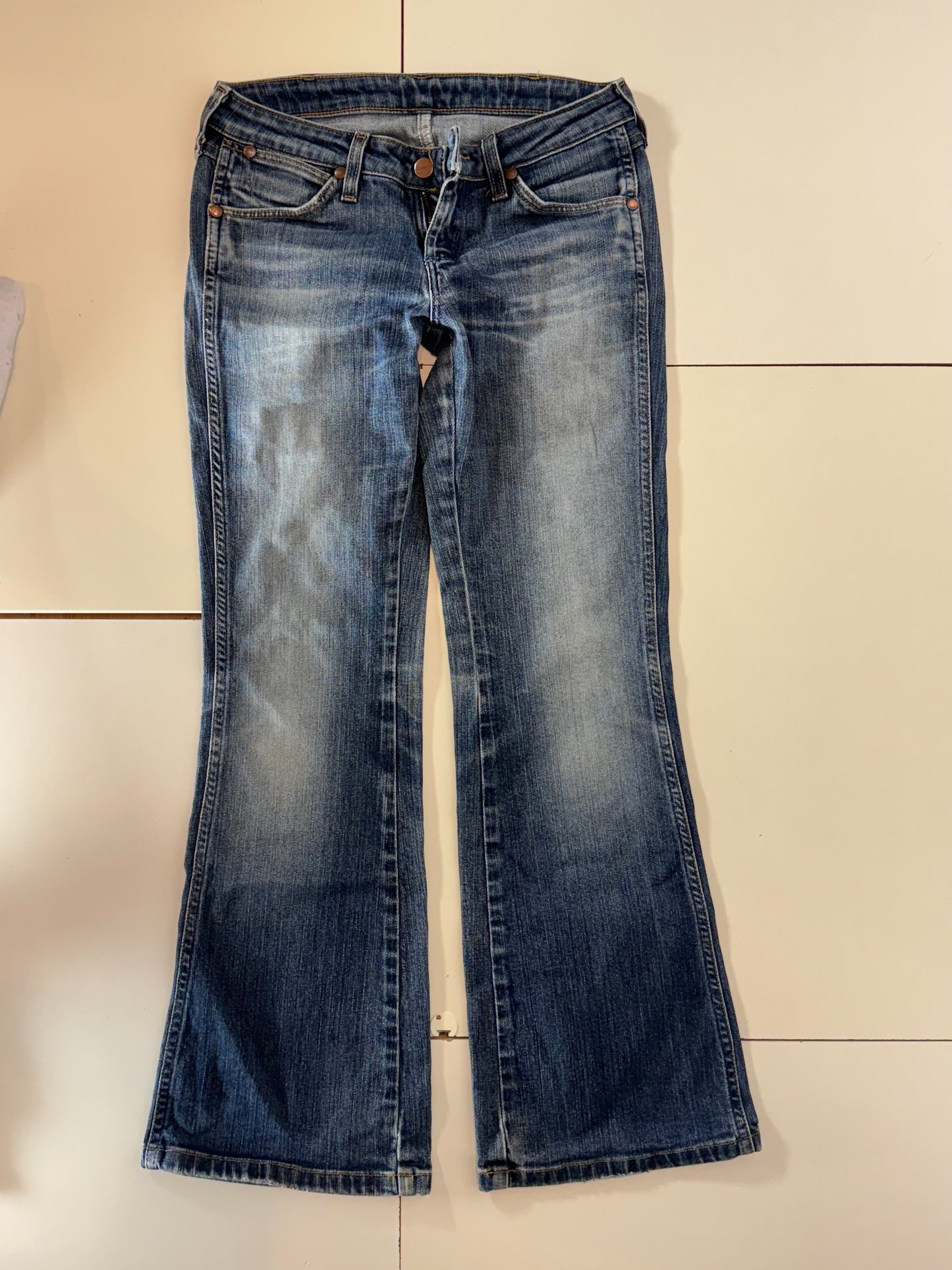 Lågmidjade jeans–stl: XS