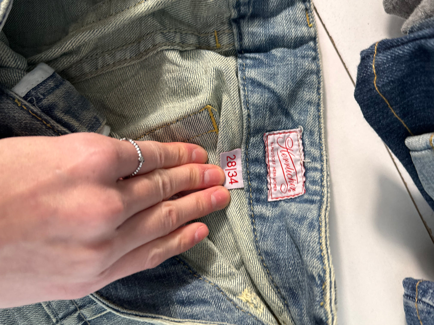 Lågmidjade jeans stl: S